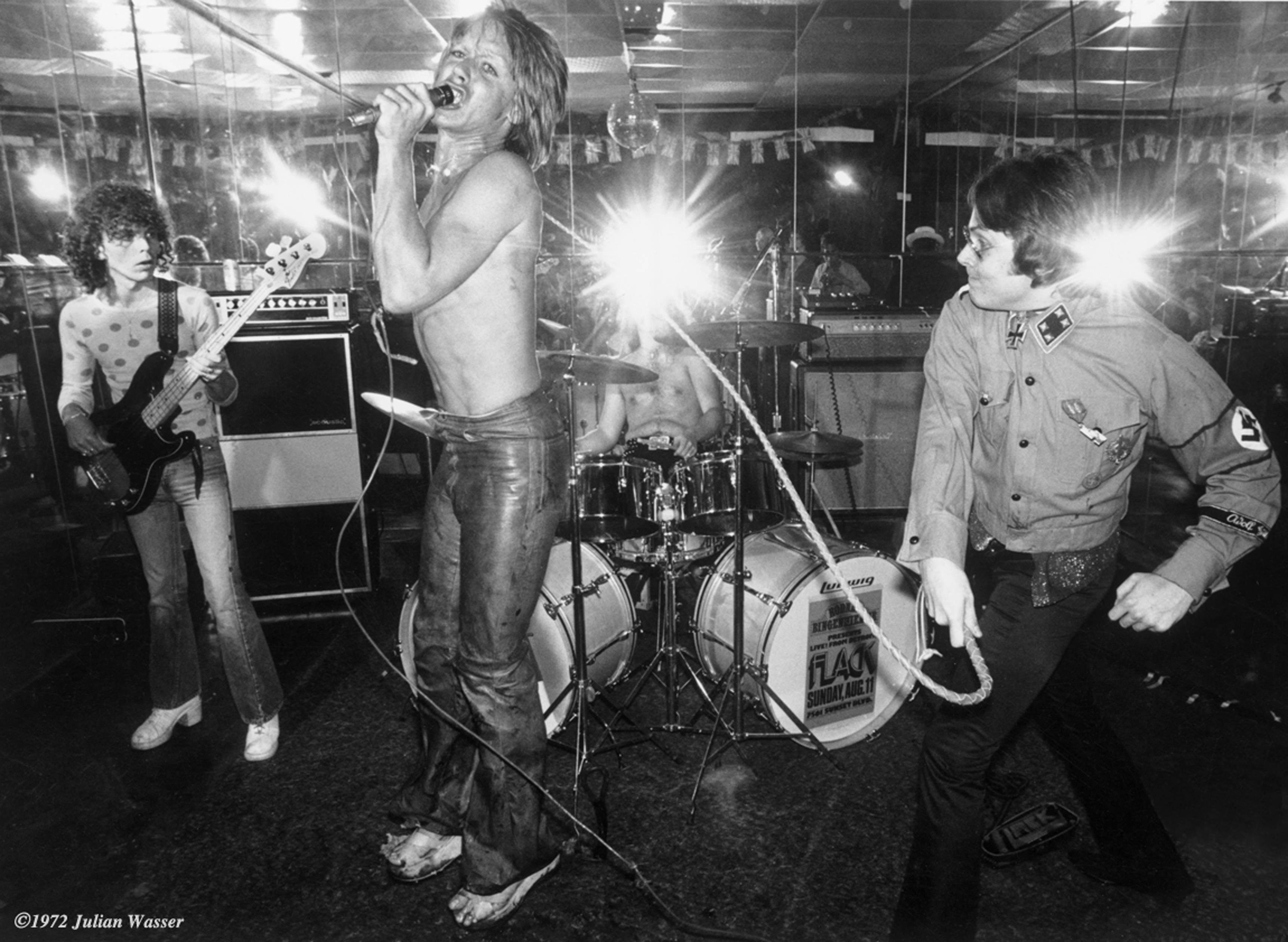 Julian Wasser Black and White Photograph - Iggy Pop, 1973