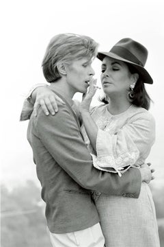 Vintage David Bowie and Elizabeth Taylor, 1975