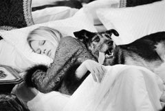 Brigitte Bardot with dog, 1970 - France 