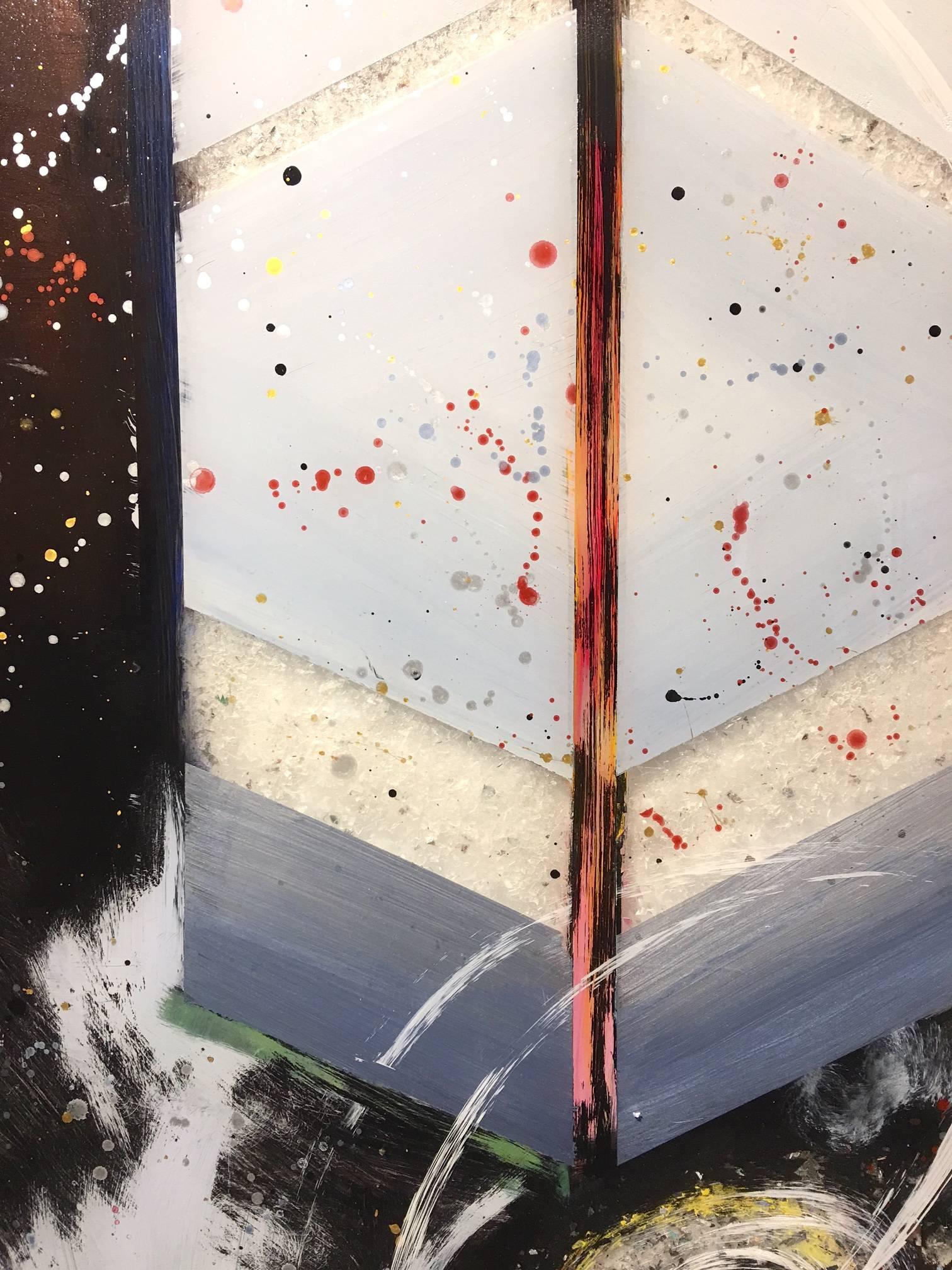 MULTIVERSE - Black Abstract Painting by Arica Hilton