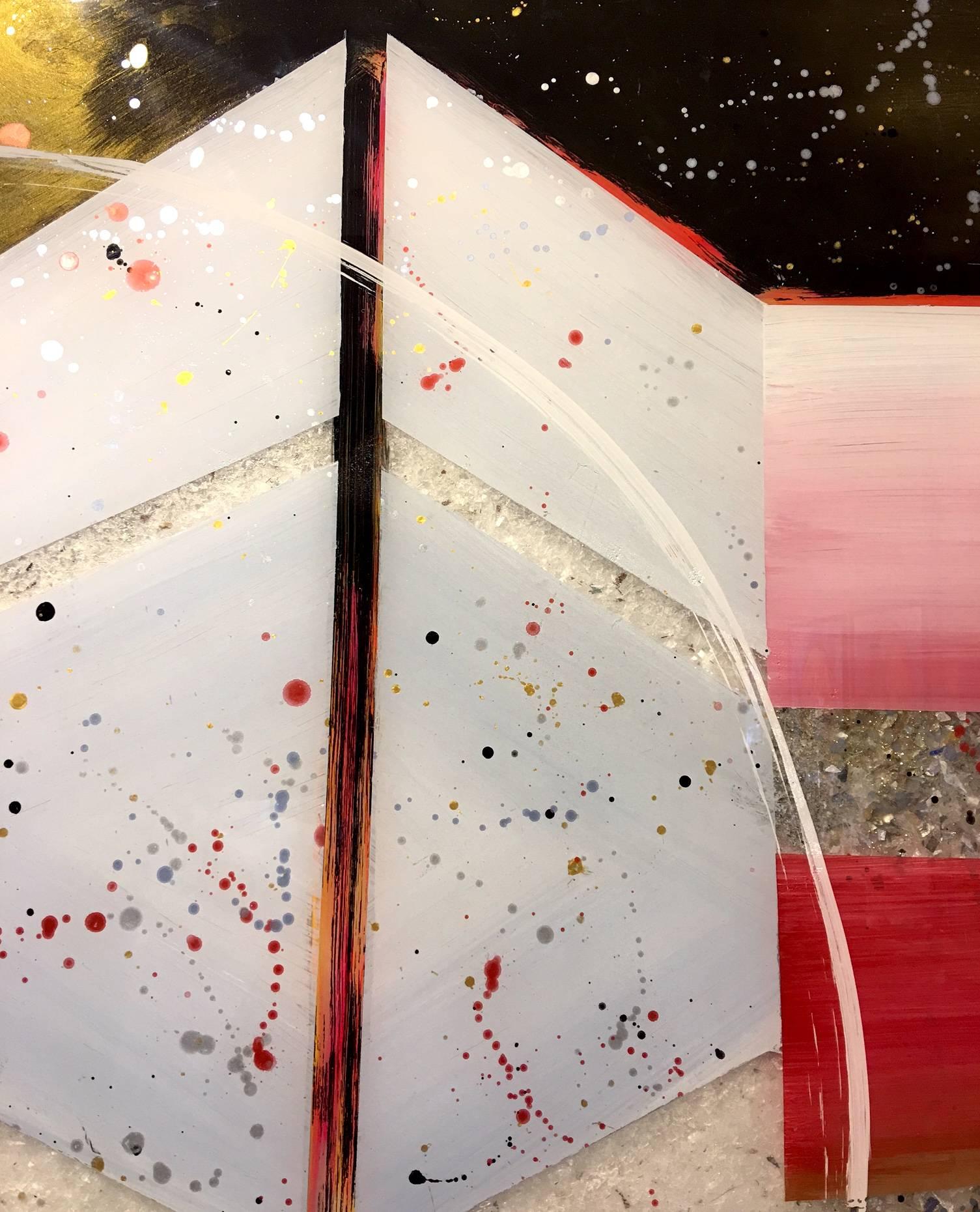 Acrylic on Acrylic with Recycled Plastic

48 x 96 inches
121.9 x 243.8 cm

Based on the theories of infinite and parallel universes, MULTIVERSE is a visual rendering in the space/time continuum of the layers of possibilities.

