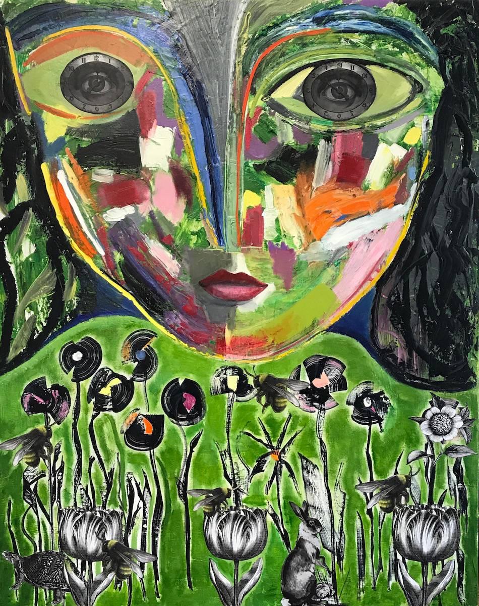 VIOLETA - pintura al óleo - retrato