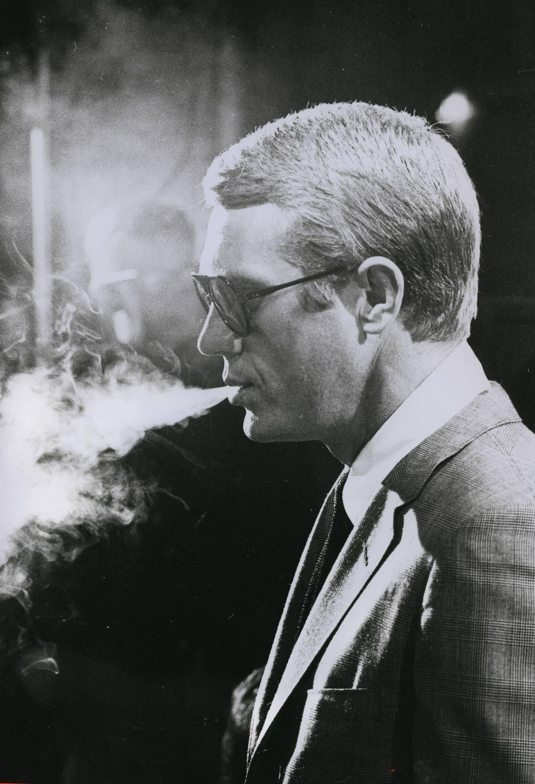 Julian Wasser Portrait Photograph - Steve McQueen, 1963