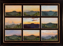 Nine Tuscan Sunsets