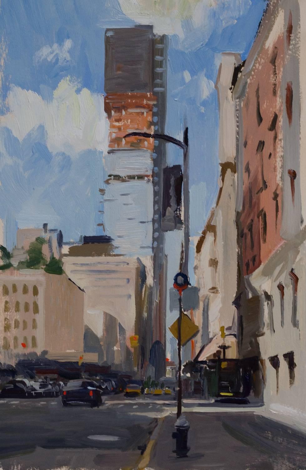 Marc Dalessio Landscape Painting - Church Street Tribeca