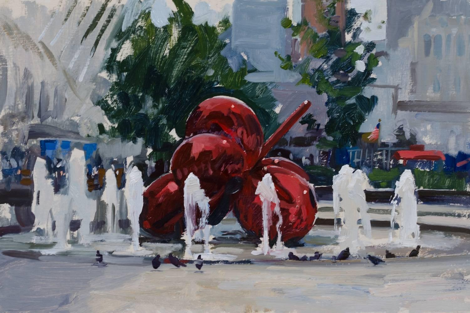 Marc Dalessio Landscape Painting - A Plein Air Koons