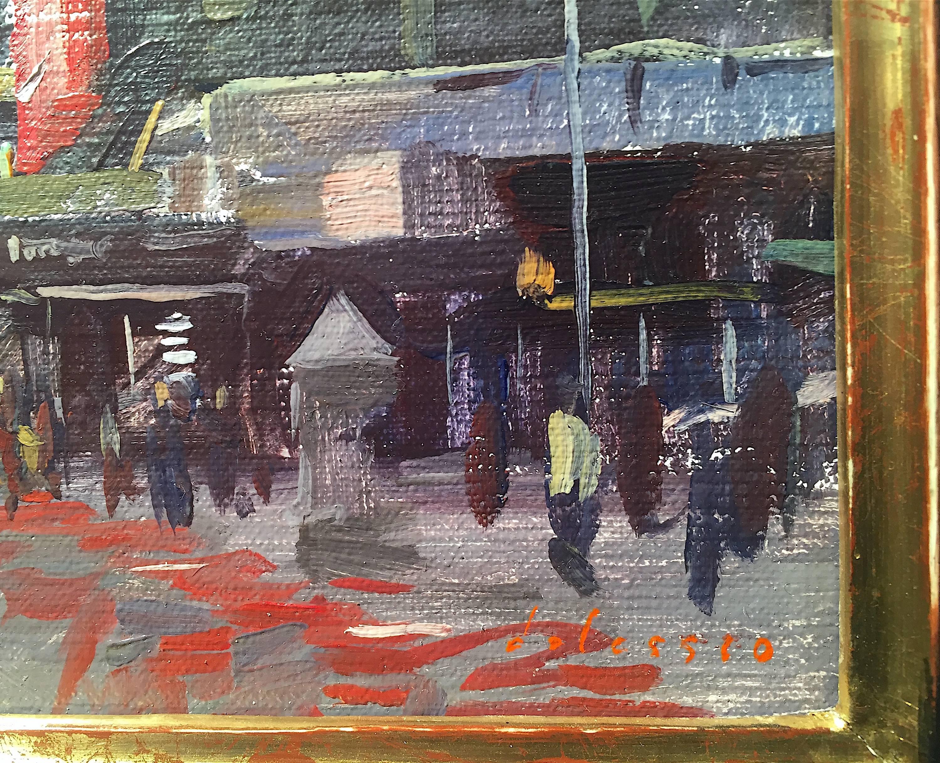 Ein traditionelles Pleinair-Gemälde einer belebten Stadtlandschaft.

Marc Dalessio wurde 1972 in Los Angeles, Kalifornien, geboren. Schon in seinen ersten Lebensjahren war klar, dass seine Leidenschaft der Kunst galt. 1989 begann er ein Studium an