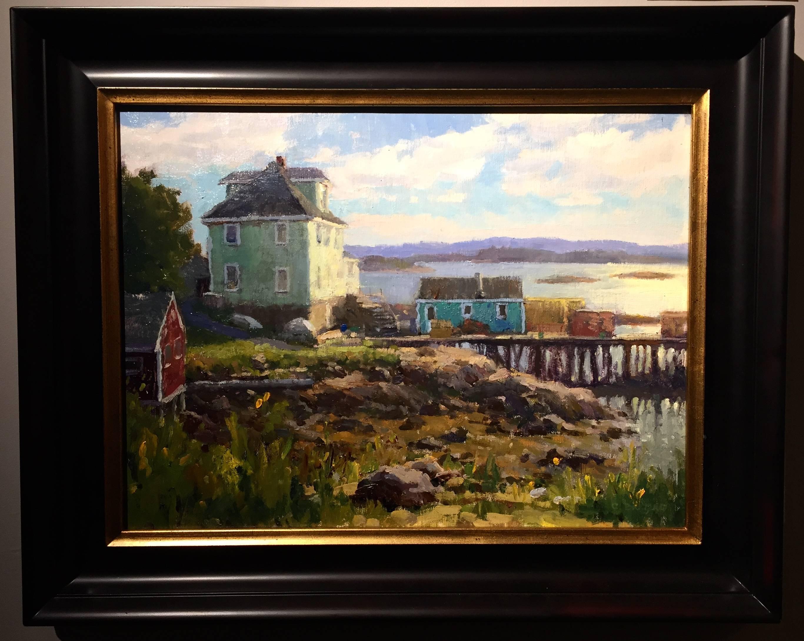 Lobster Pier - Painting by Carl Bretzke