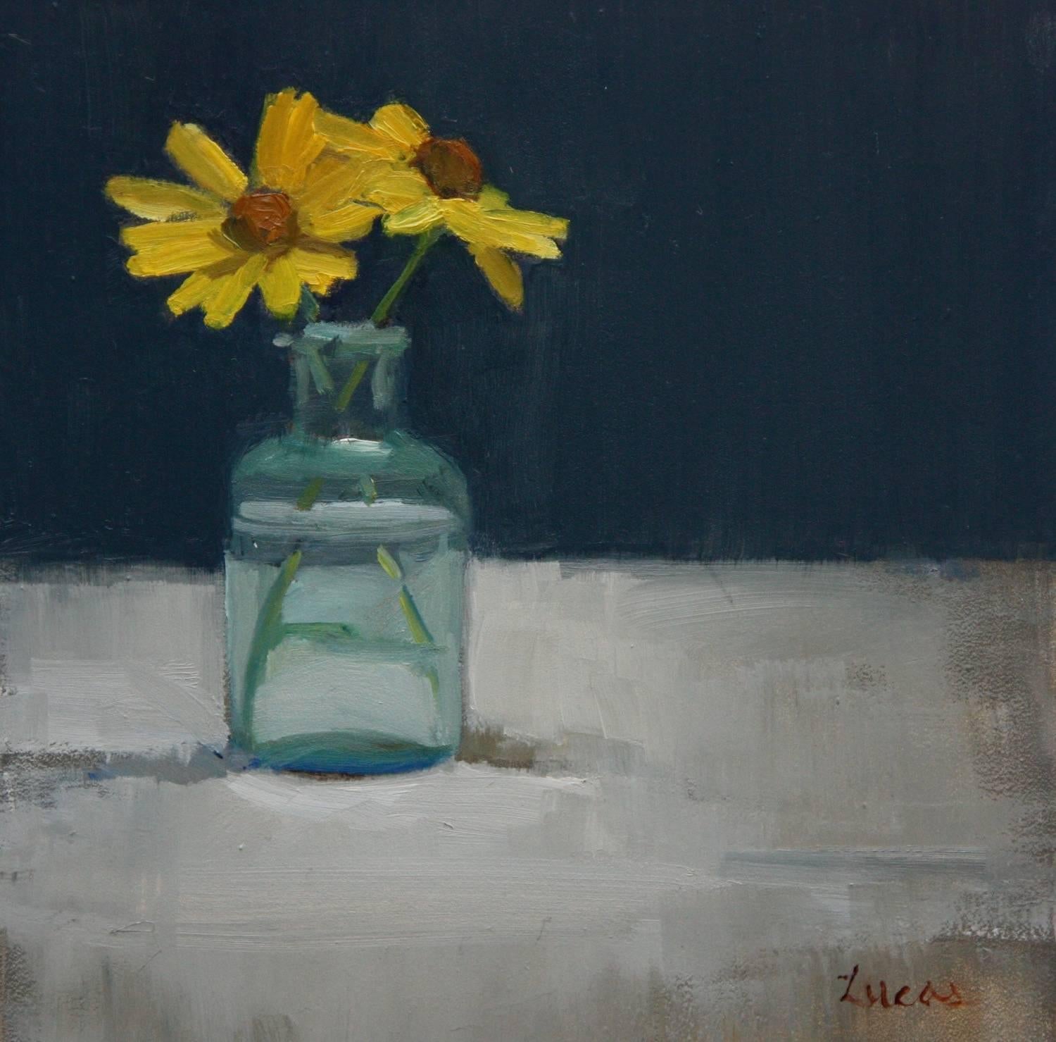 Maryann Lucas Still-Life Painting - Little Bottle of Flowers