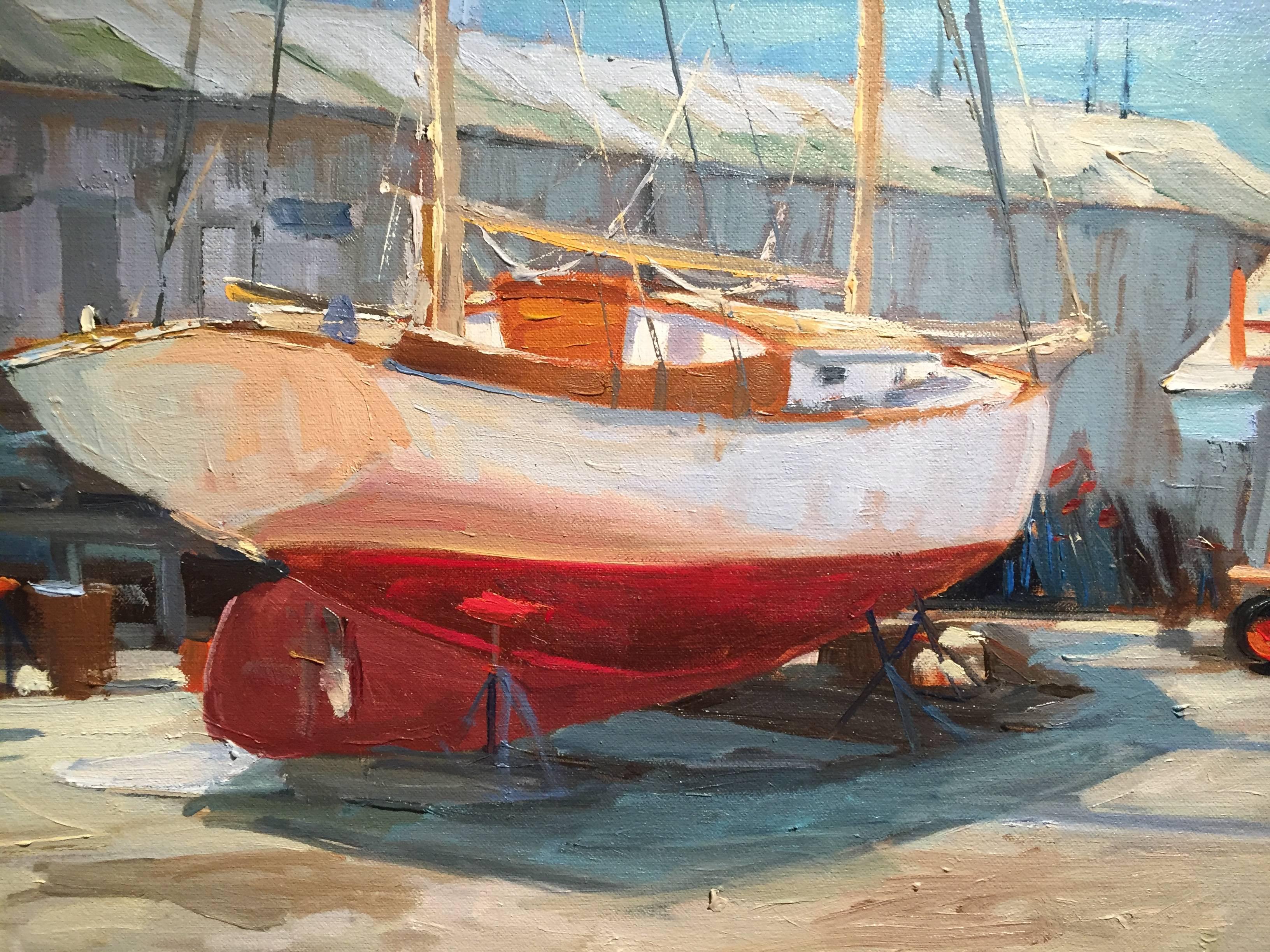 Coqueze Springs, Nueva York - Painting impresionista estadounidense de Thomas Cardone