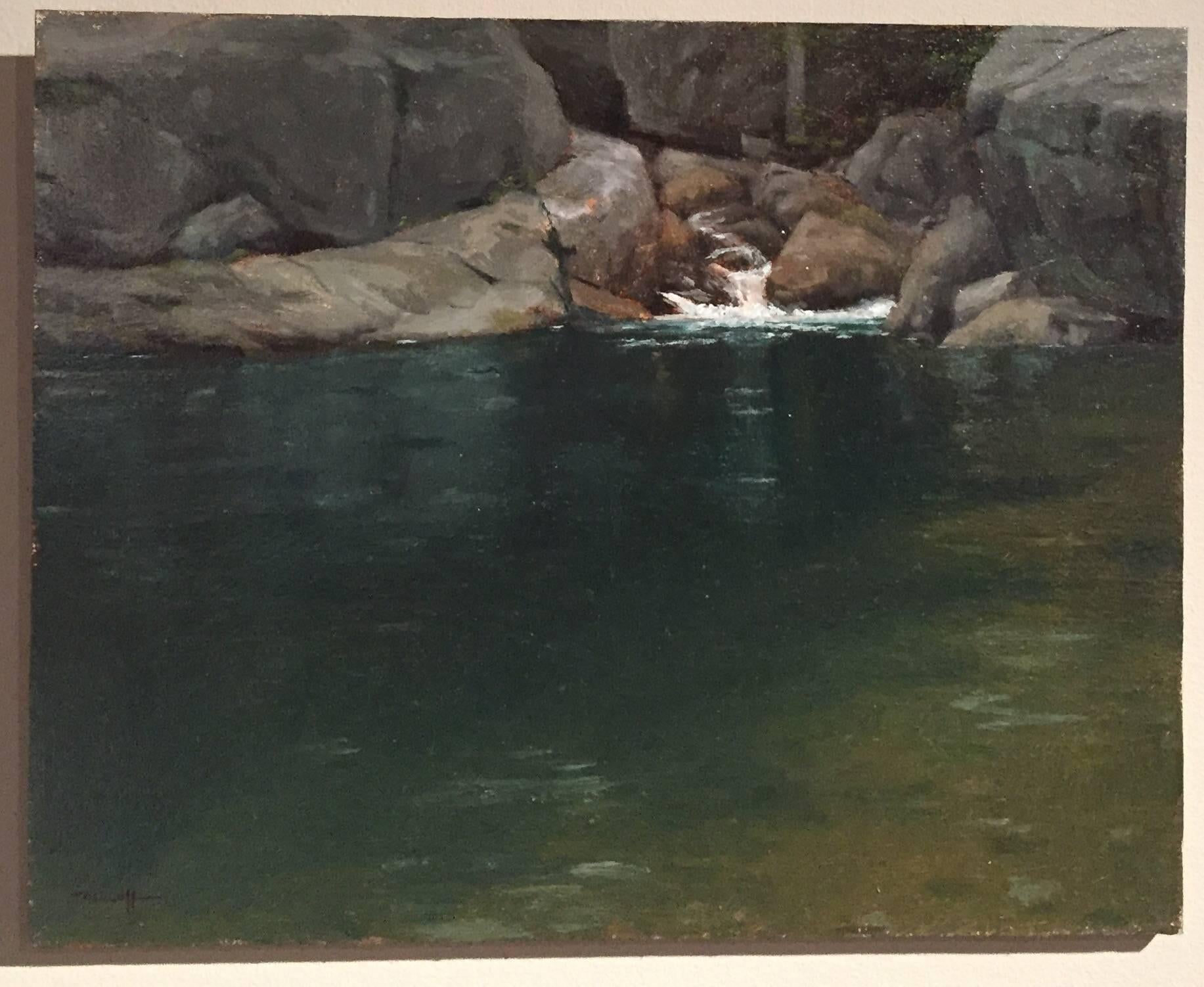 Emerald Pool - Painting by Edward Minoff