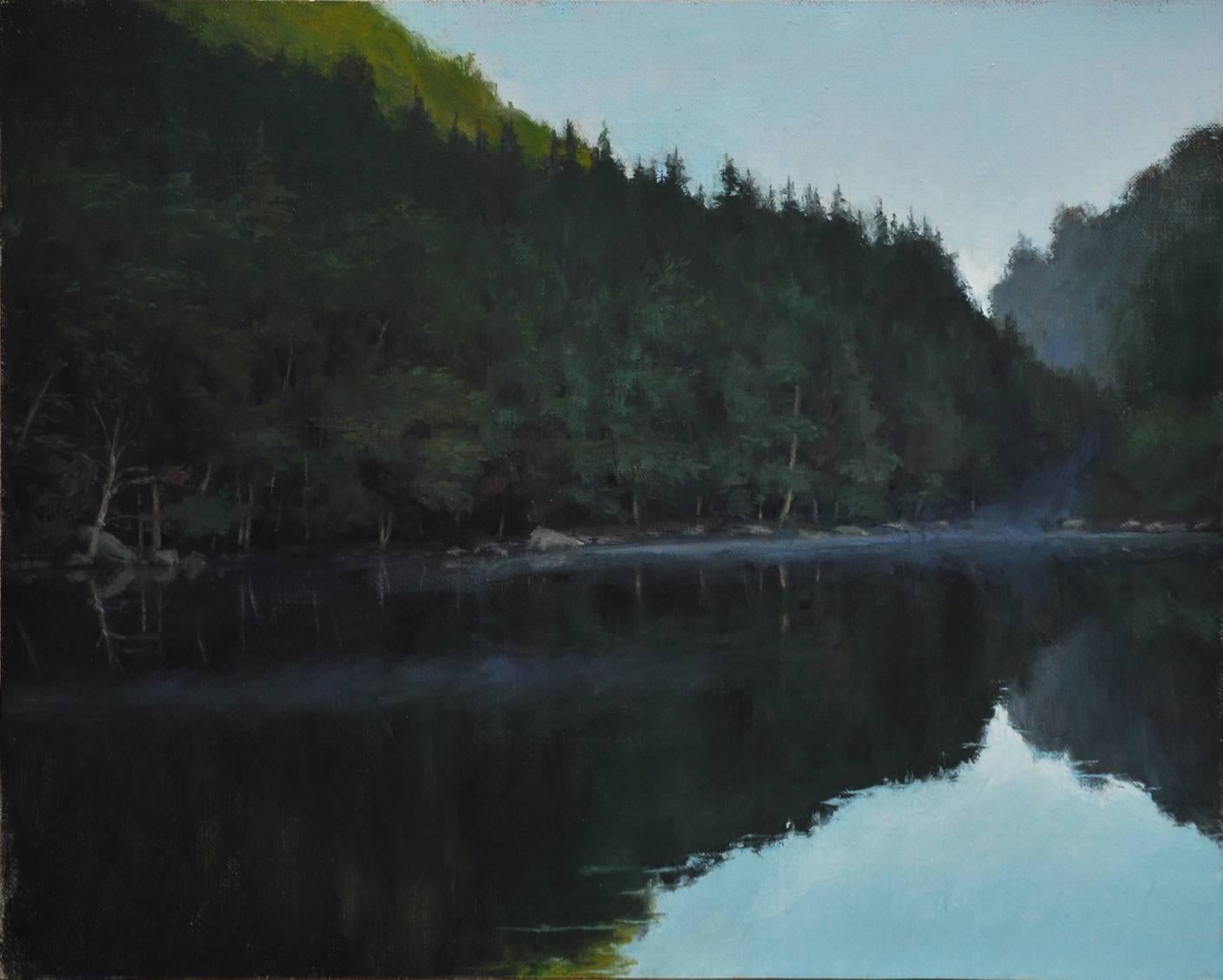 Edward Minoff Landscape Painting - Smoke on the Water