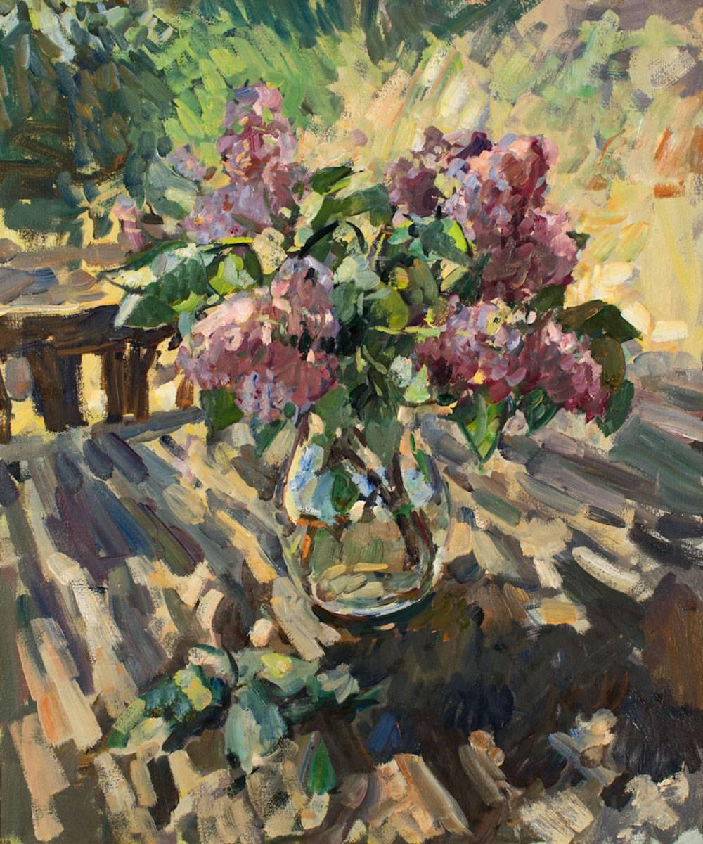 Ben Fenske Still-Life Painting - Lilacs