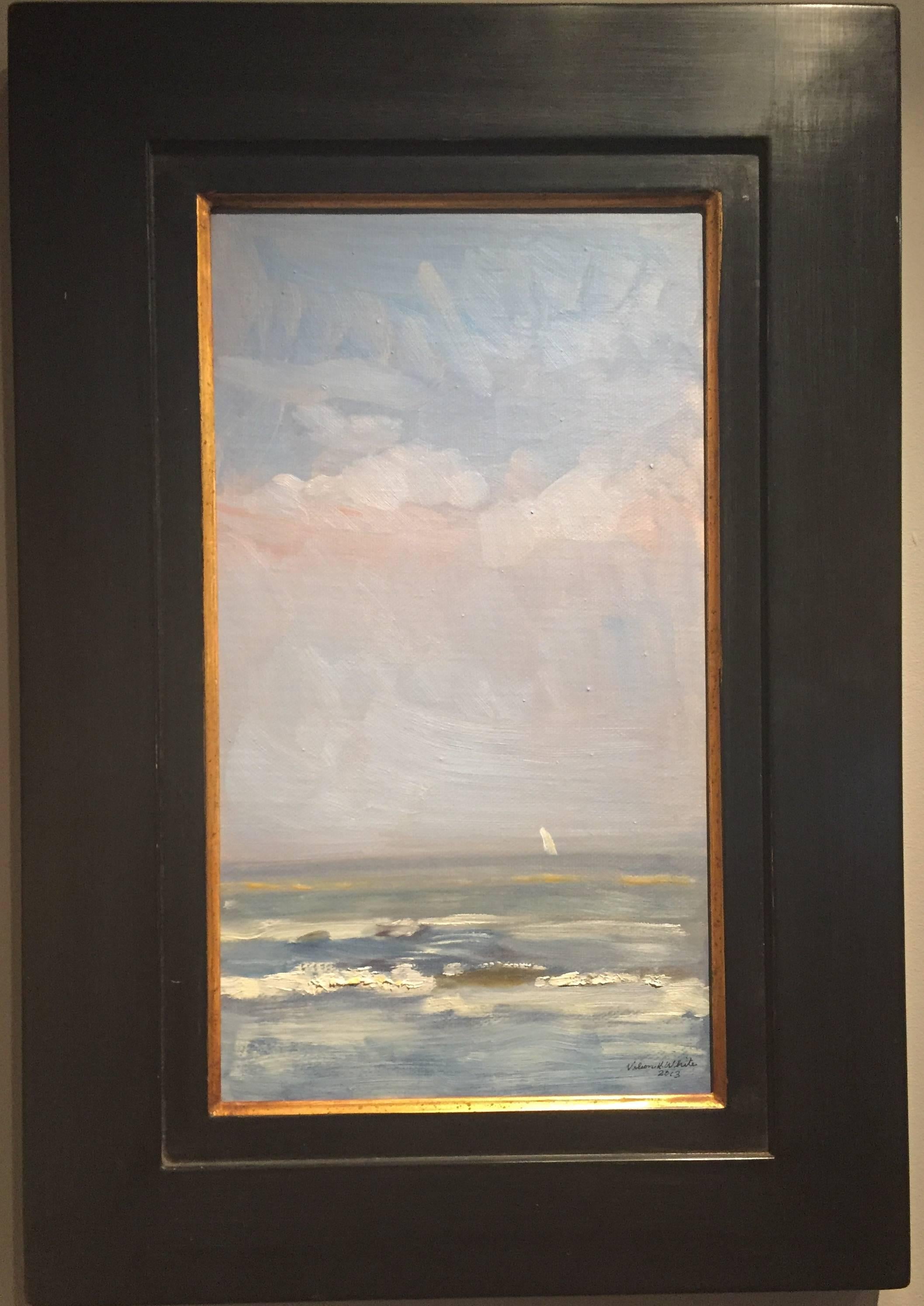 Wolken, Meer und Himmel – Painting von Nelson H. White