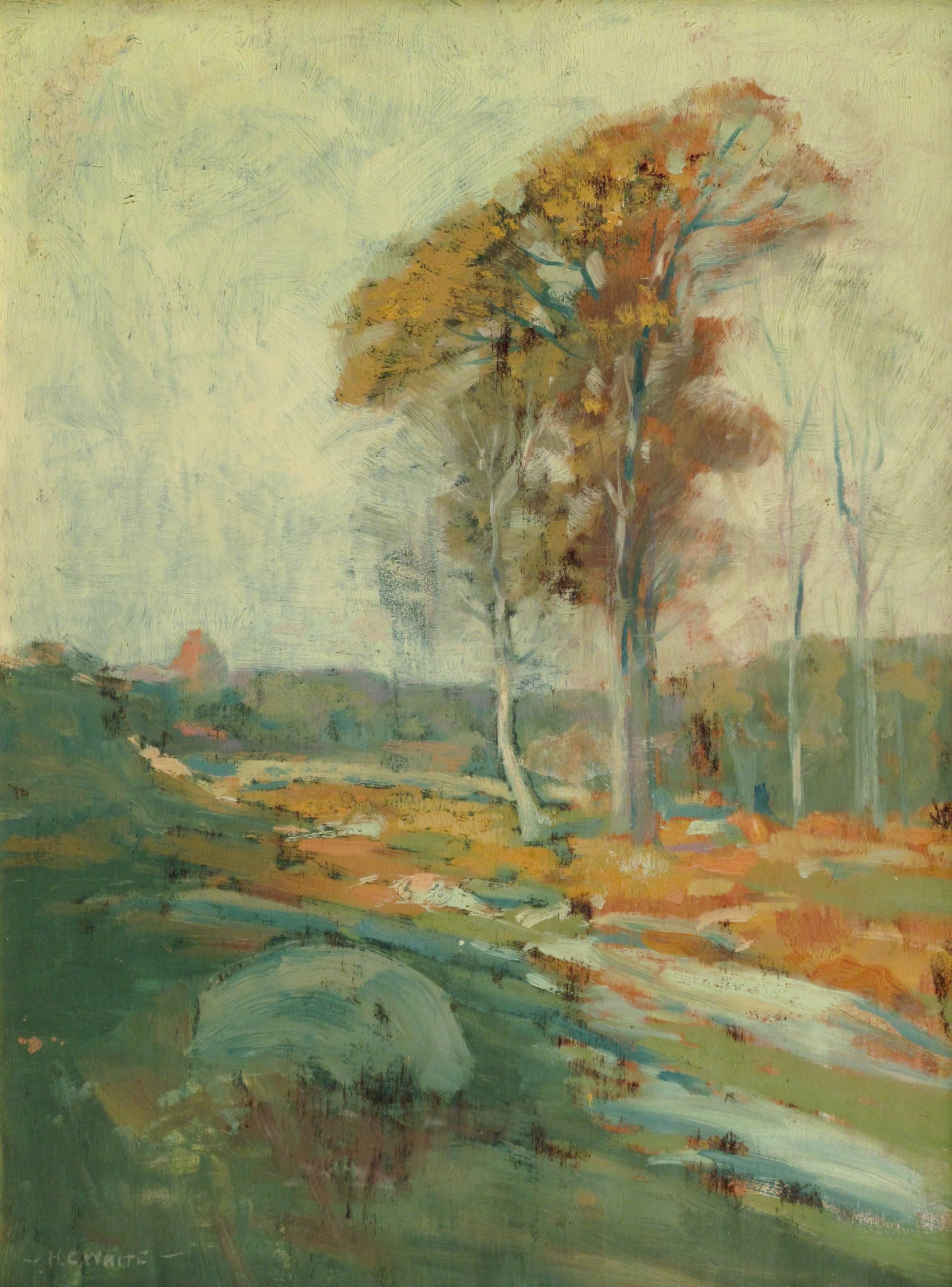 Henry Cooke White Landscape Painting - Autumn Landscape
