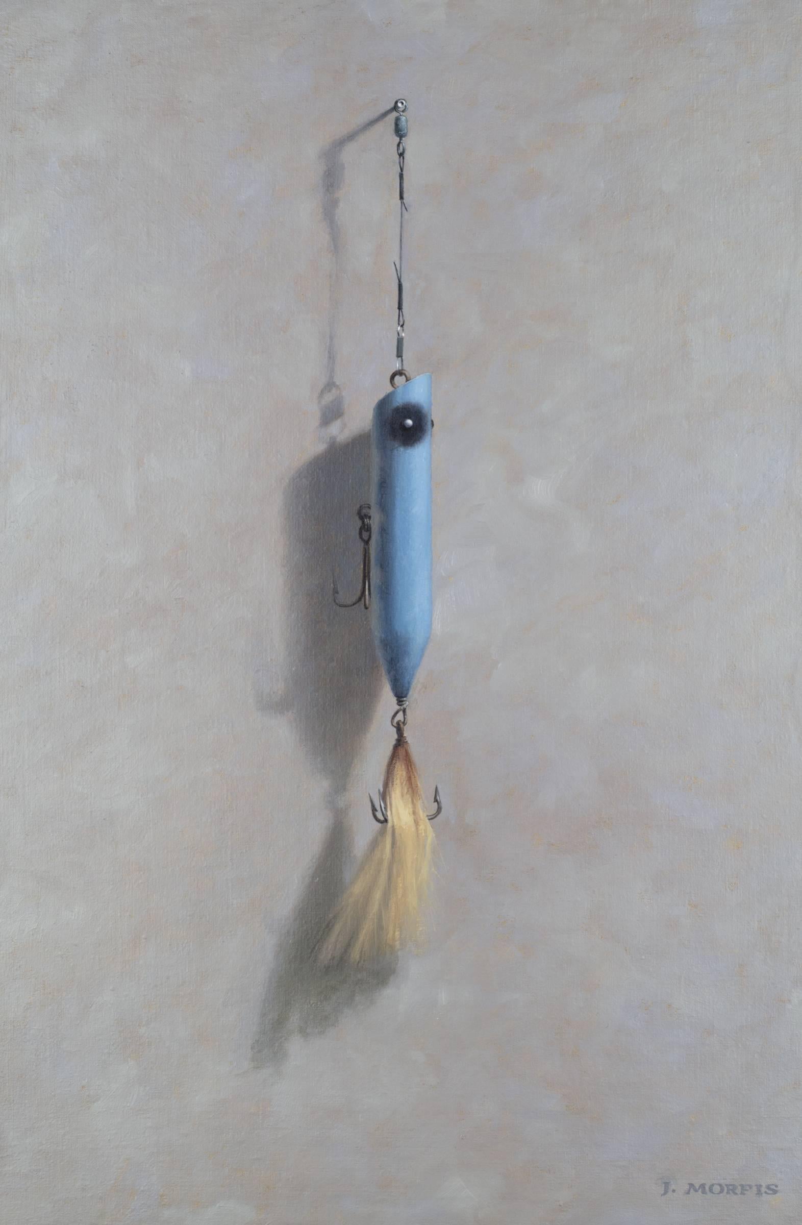 John Morfis Still-Life Painting - Bucktail Blue