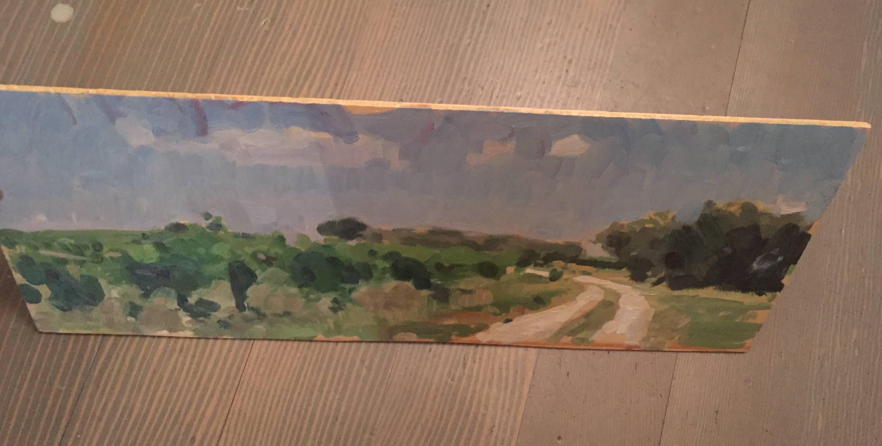 Italian Road Sketch - American Impressionist Painting by Ben Fenske