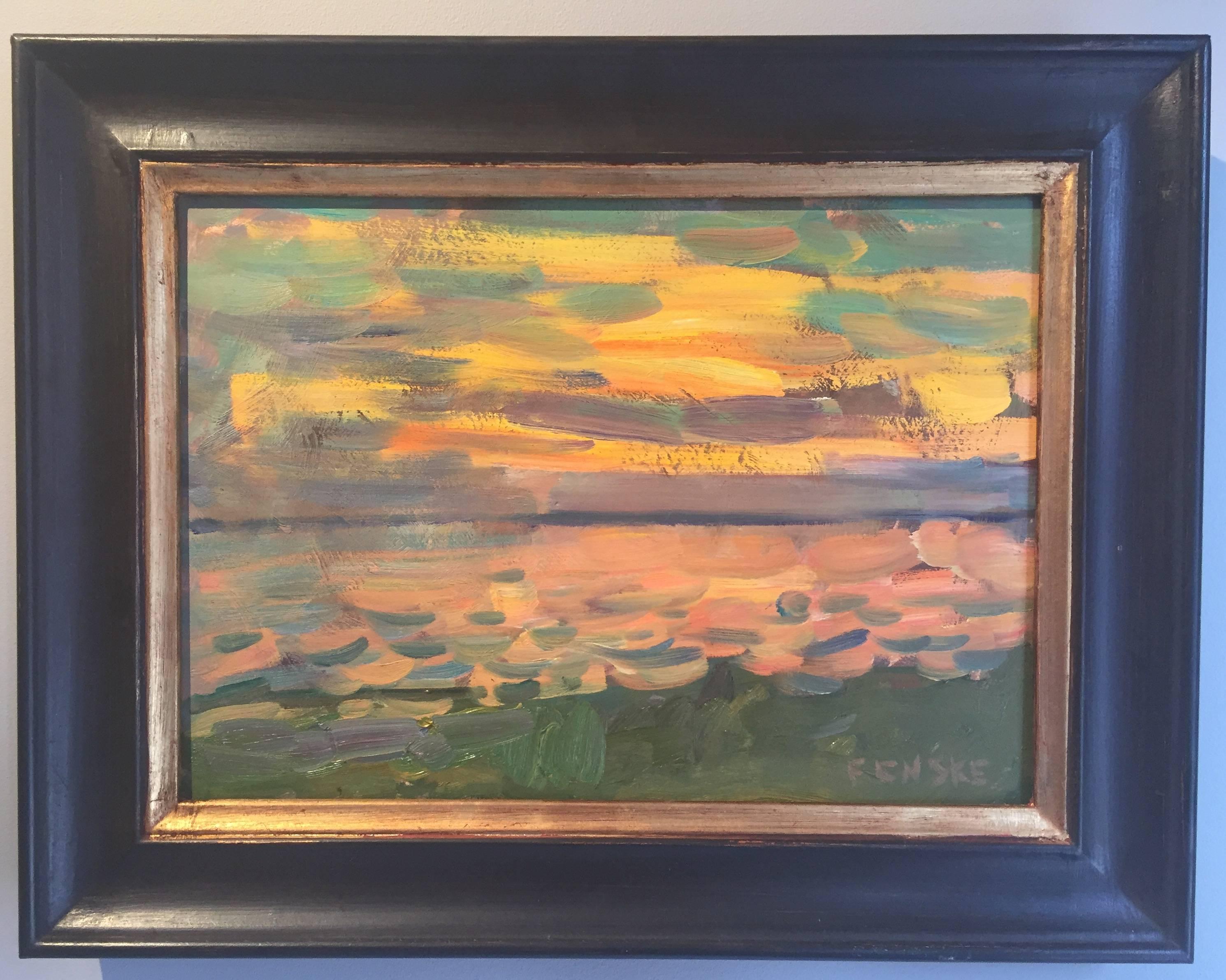 Long Beach Sketch - Painting by Ben Fenske