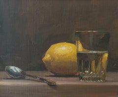 Lemon Painting with Glass