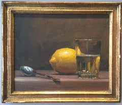Lemon Painting with Glass
