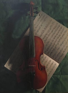 Vintage Violin and Music