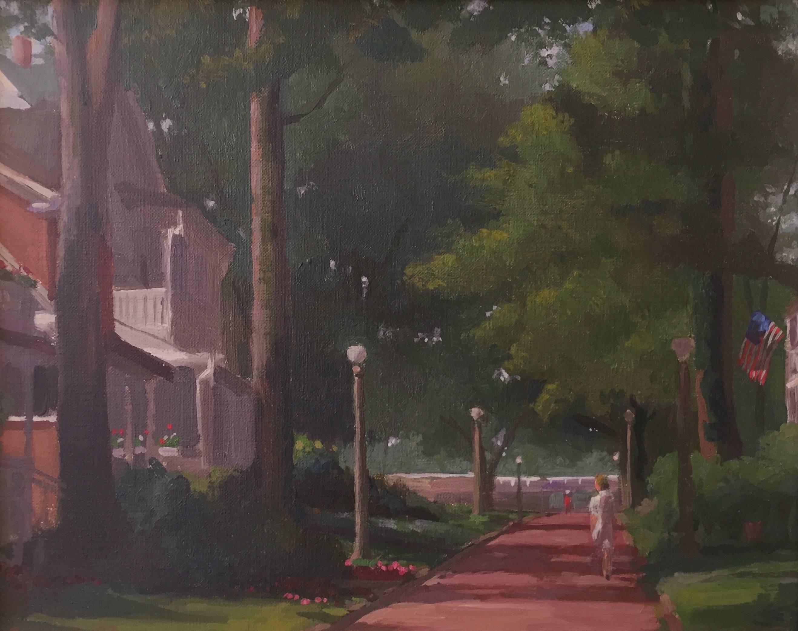 Jacob Collins Landscape Painting - Walkway