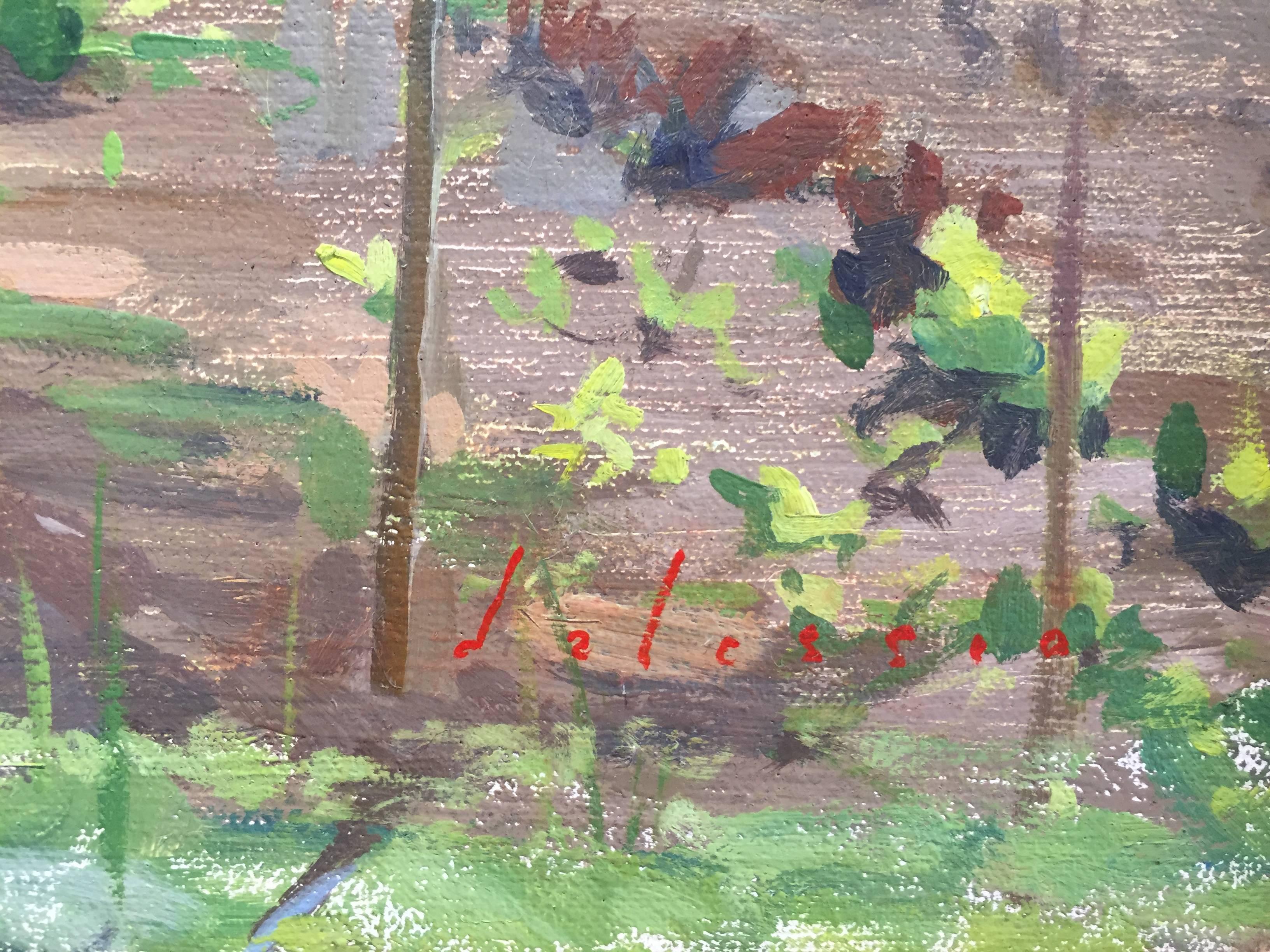 Frühling im Garten (Amerikanischer Impressionismus), Painting, von Marc Dalessio