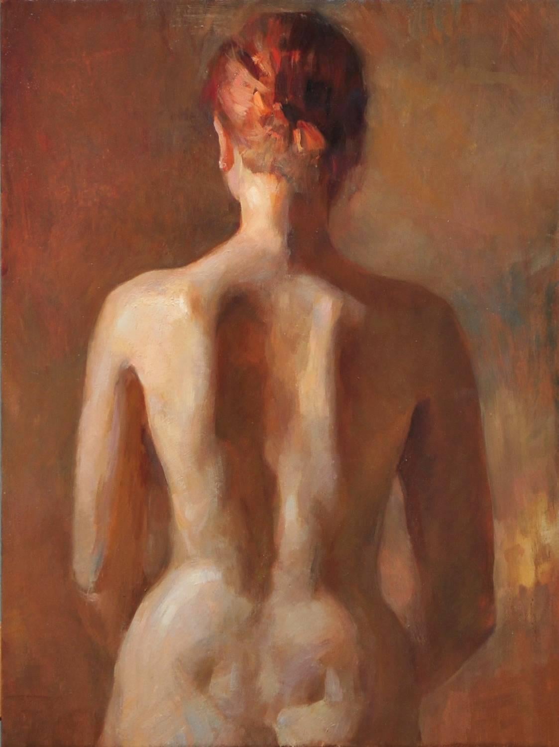 Angel Ramiro Sanchez Nude Painting - Nude, Back