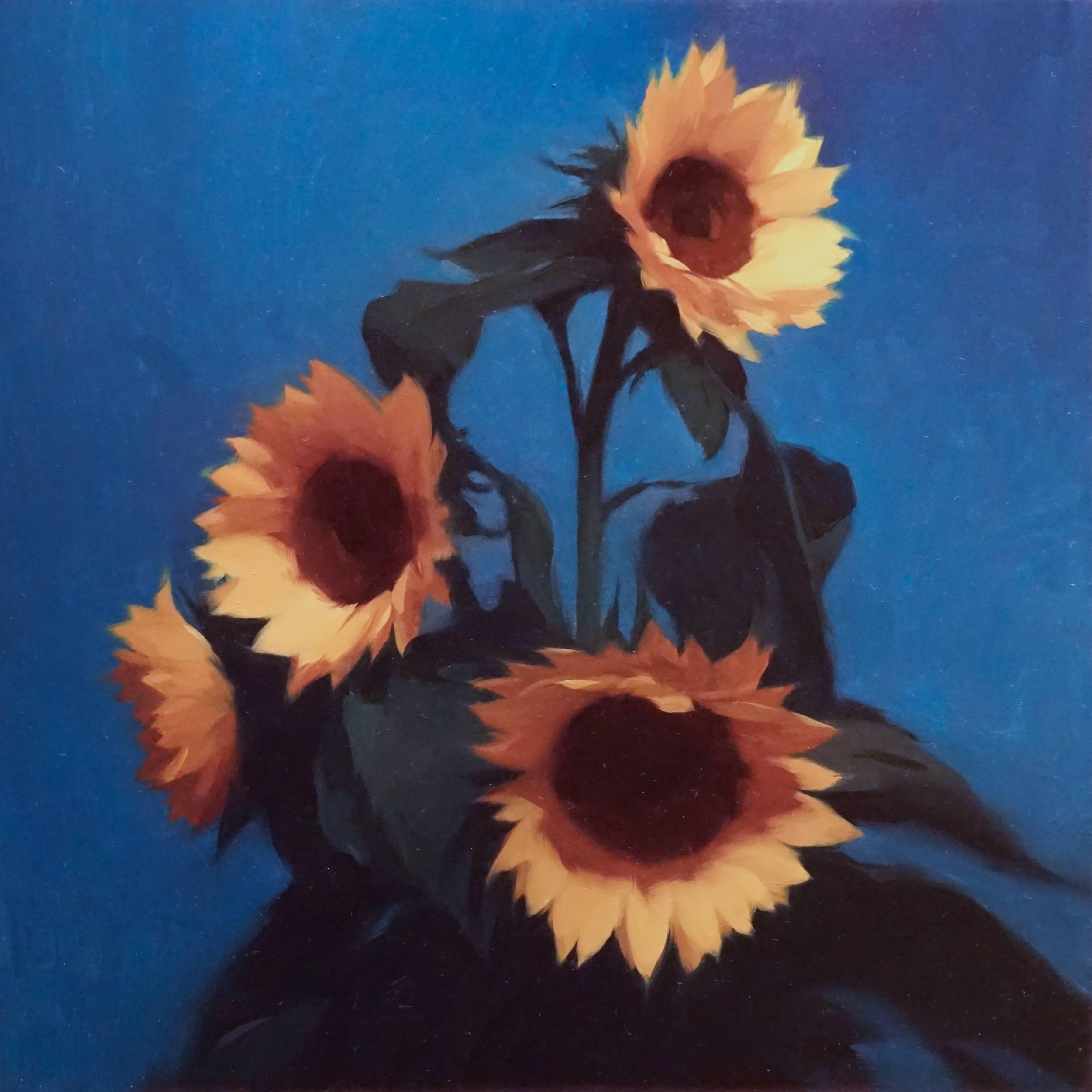 Stephen Bauman Still-Life Painting - Sunflowers