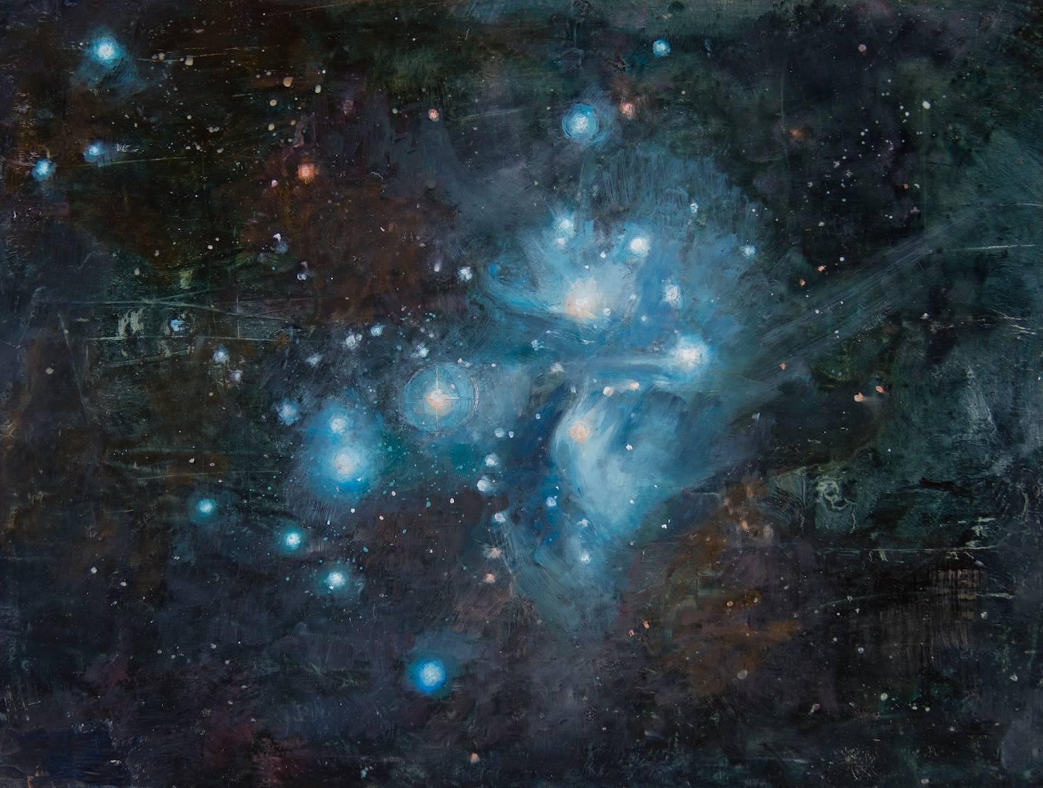 Kristy Gordon Abstract Painting - The Pleiades