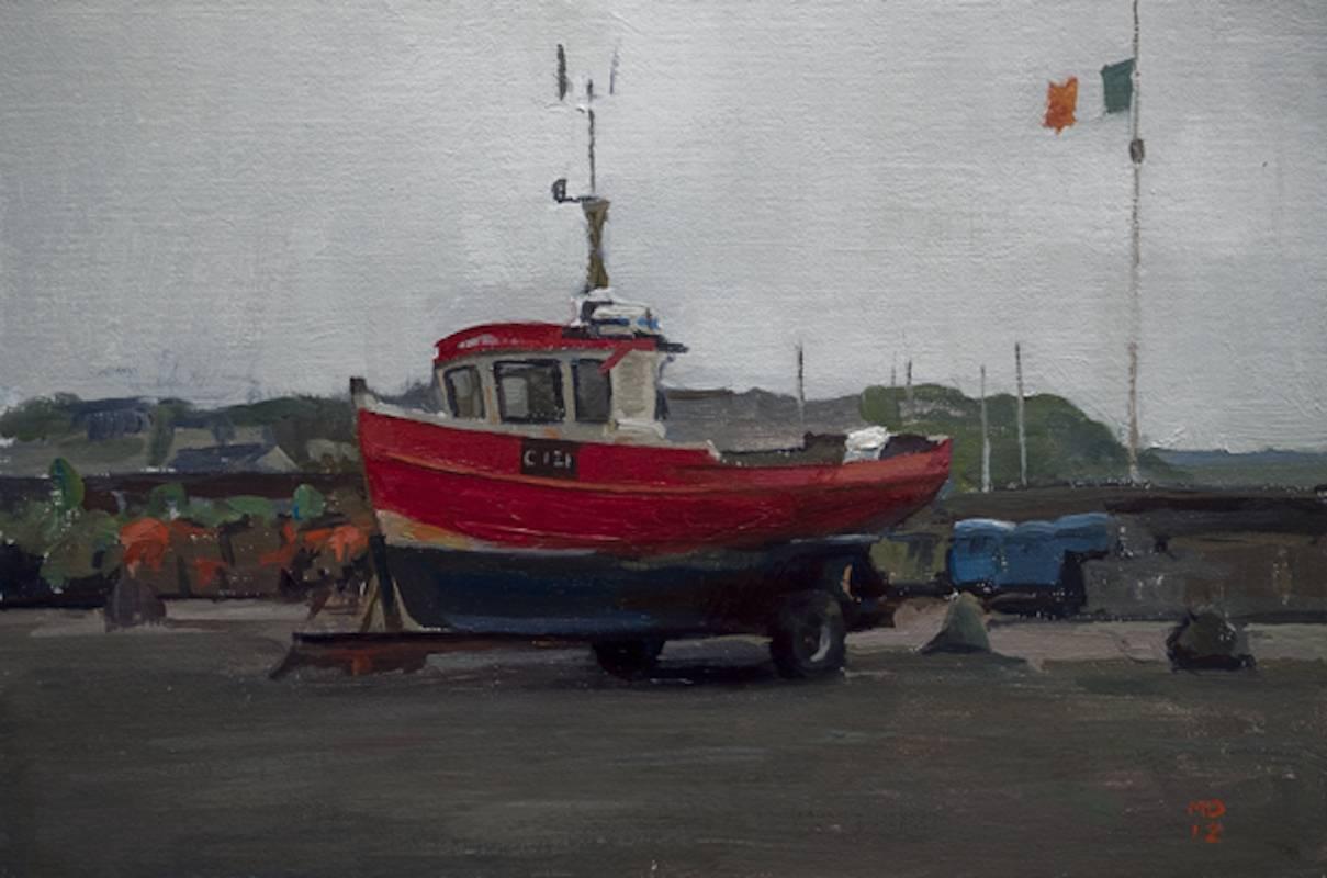 Marc Dalessio Landscape Painting - The Parking Lot at Kilmore Quay
