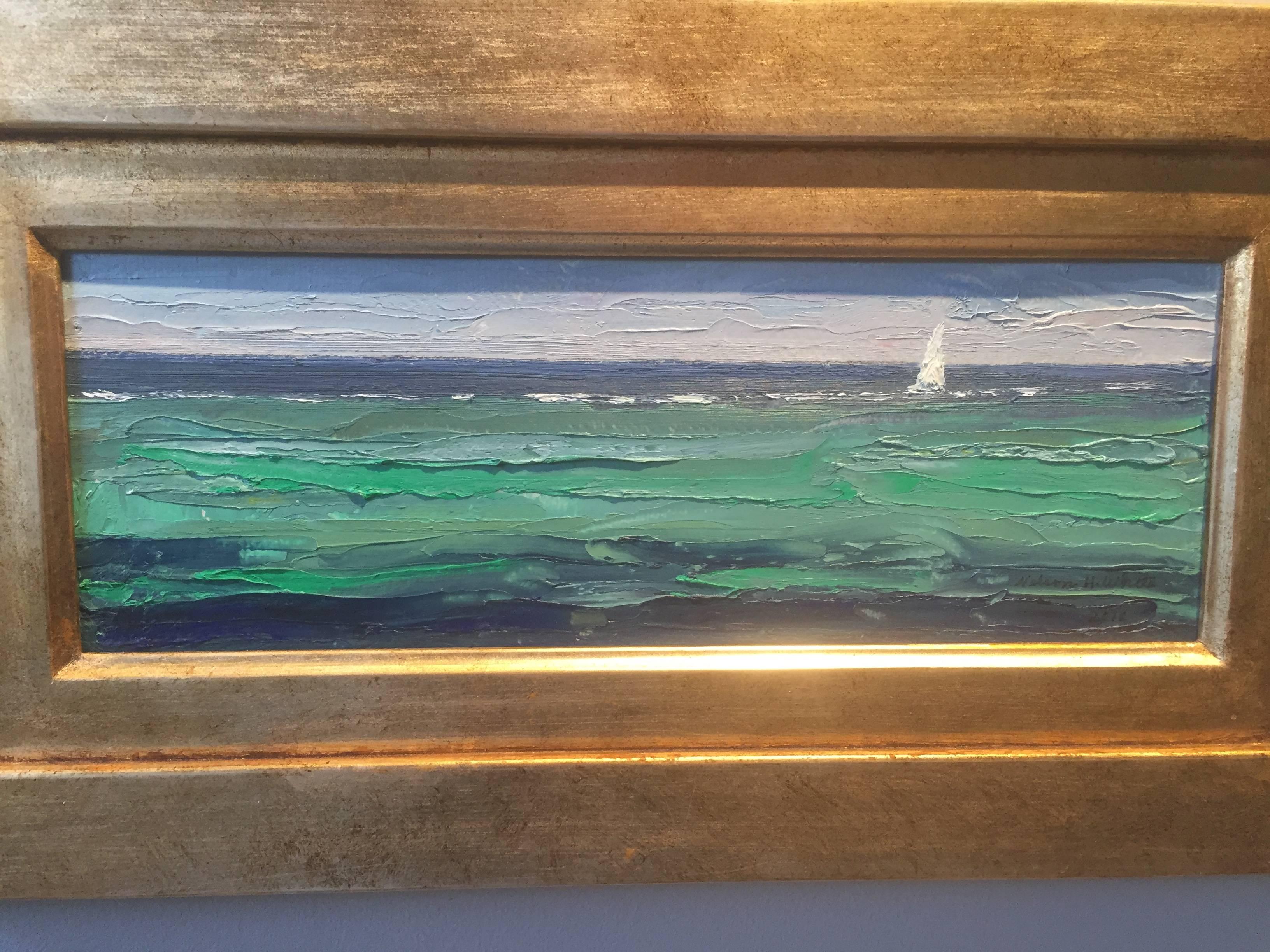 Bahamas - Landscape Painting Marrón de Nelson H. White
