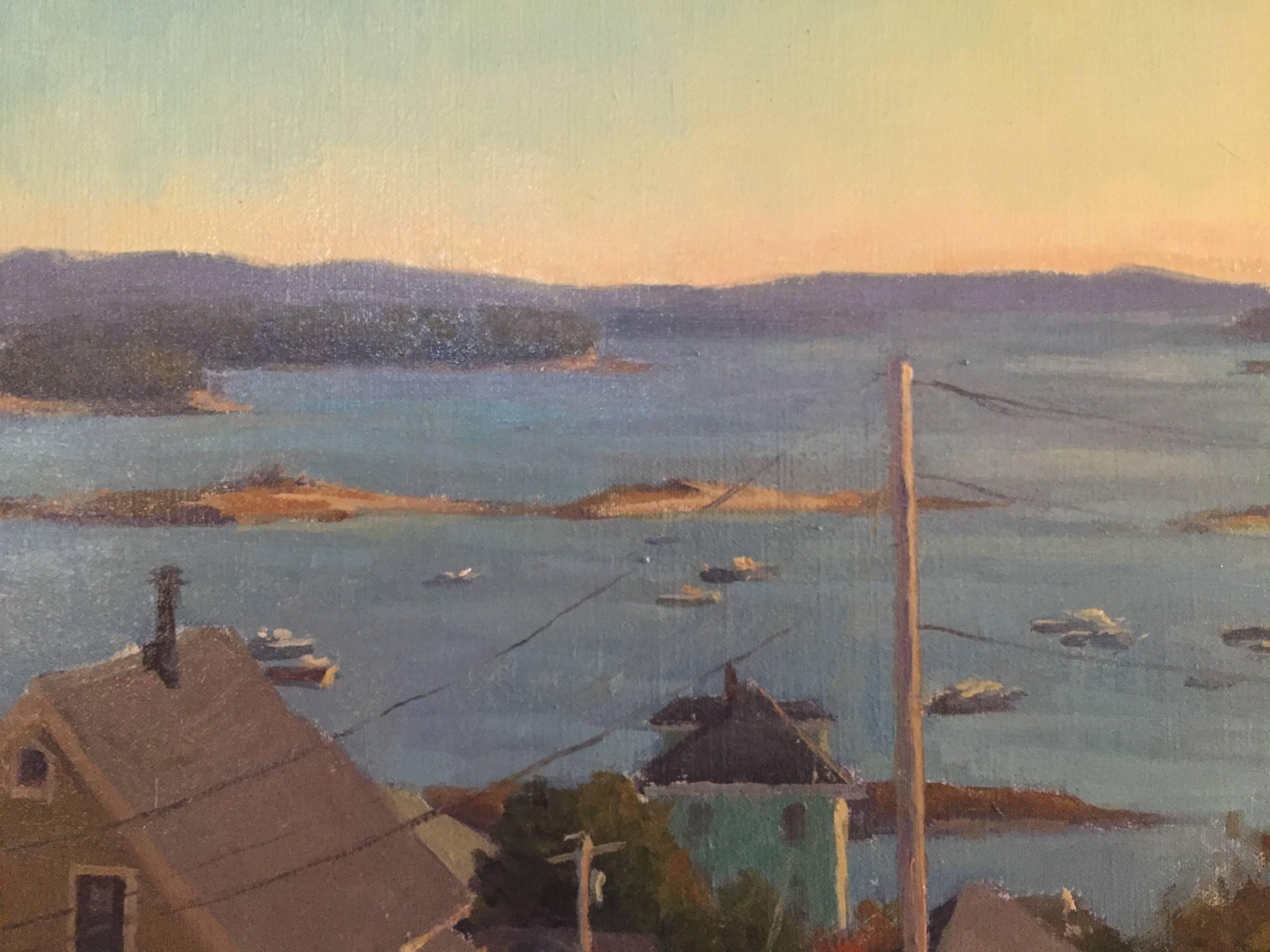 Stonington Overlook - Painting by Carl Bretzke