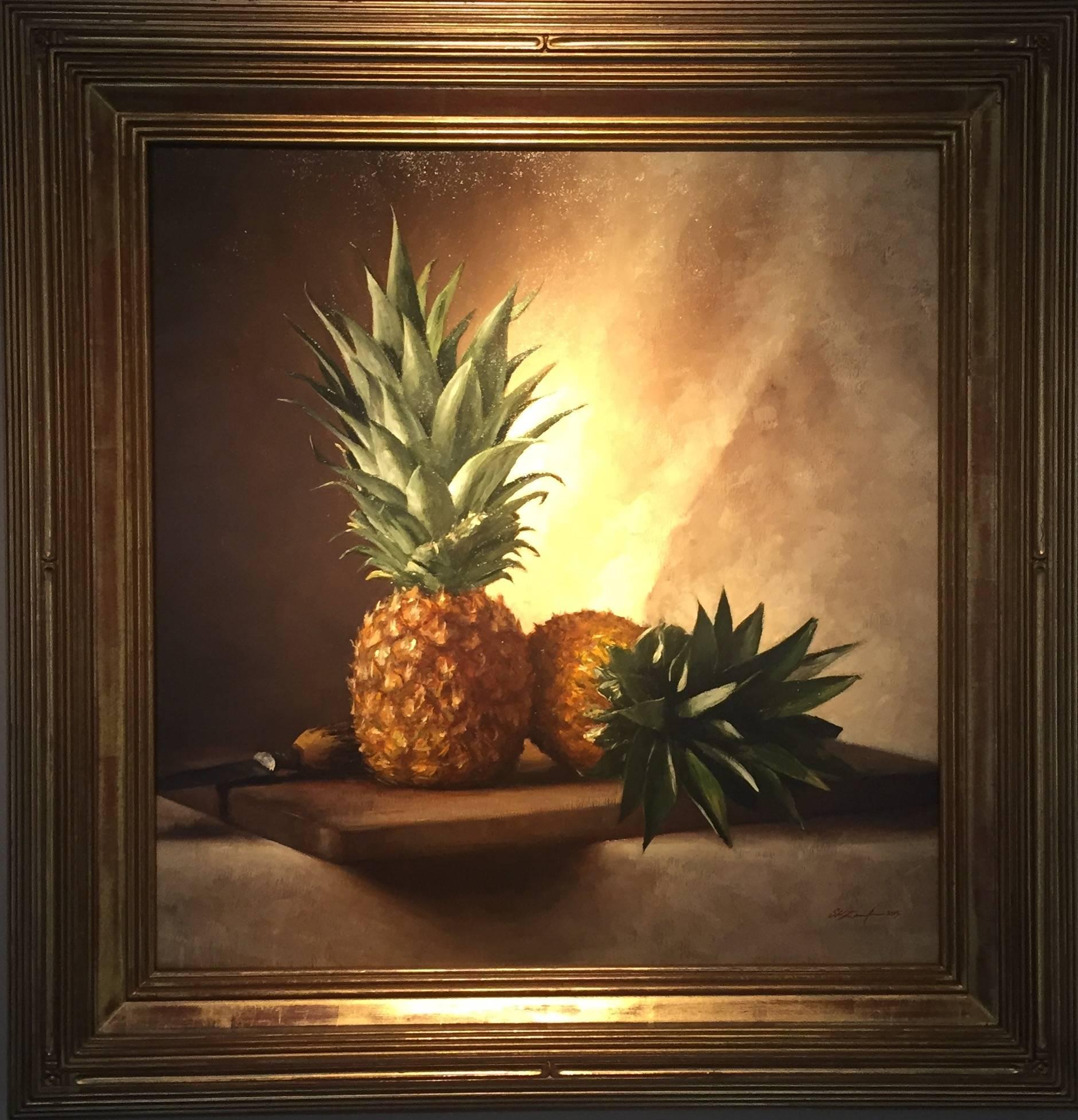 Pineapples - Painting by Sarah Lamb