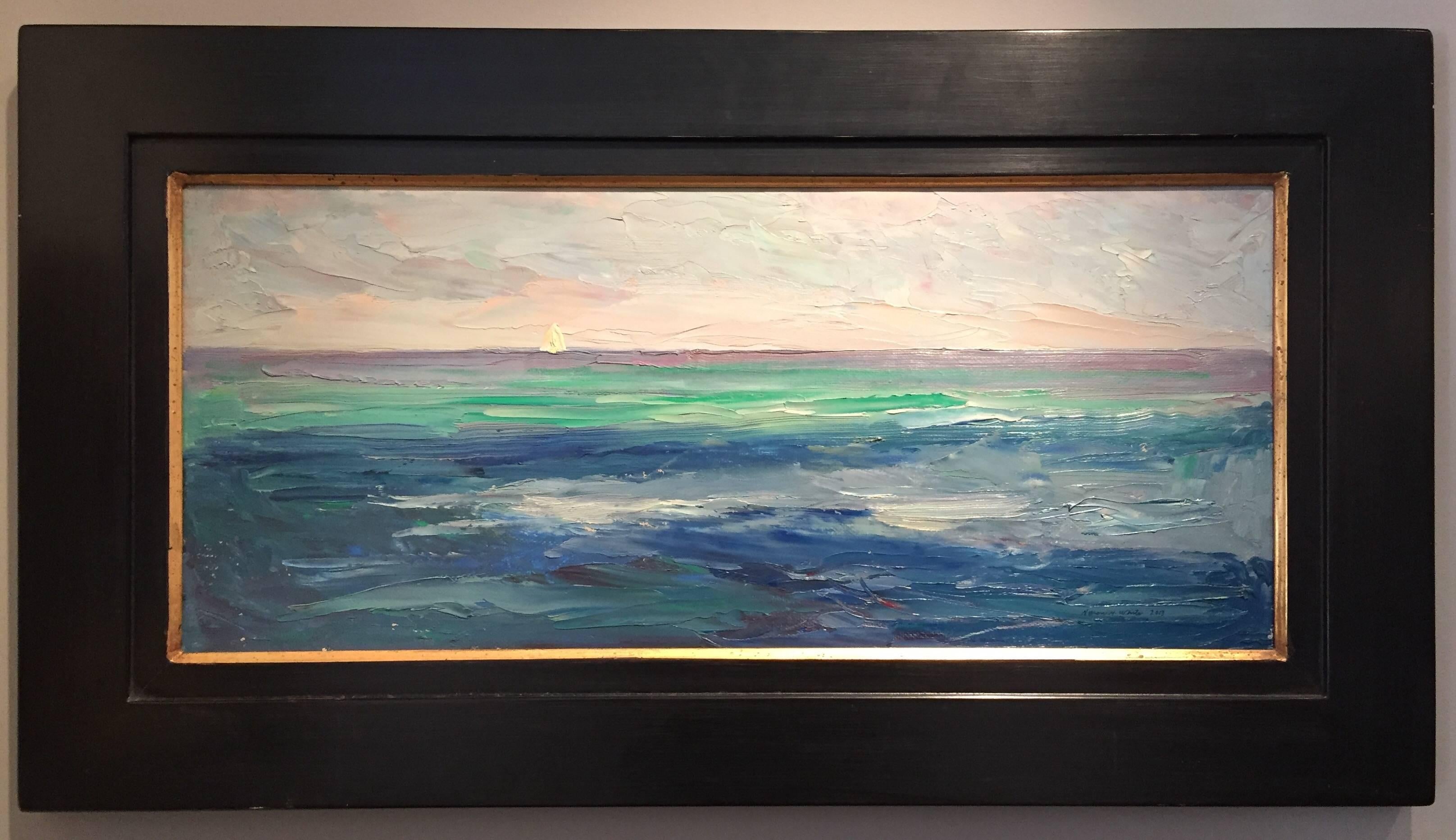 Sea and Sky, Bahamas - Painting by Nelson H. White