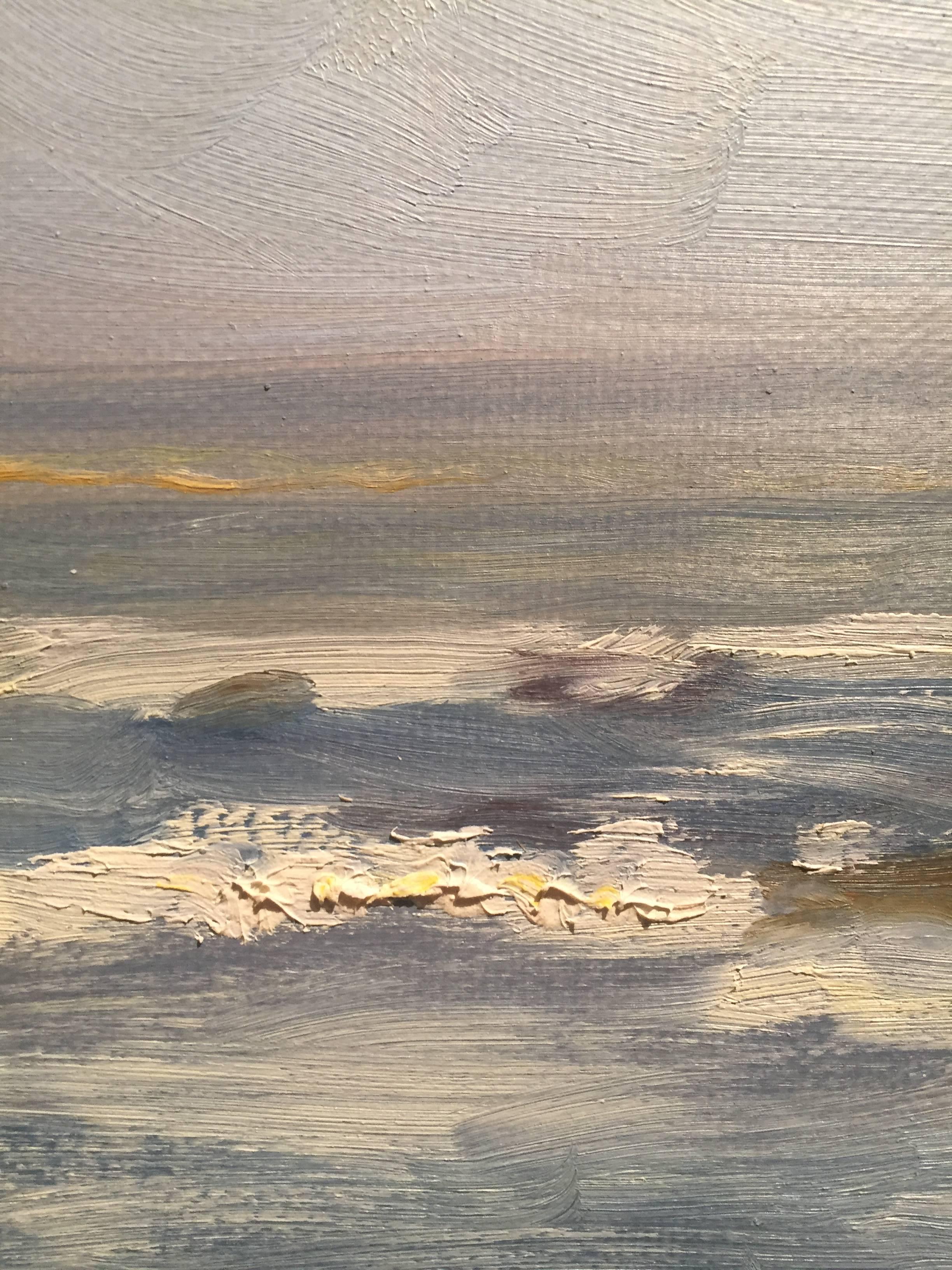 Wolken, Meer und Himmel (Amerikanischer Impressionismus), Painting, von Nelson H. White