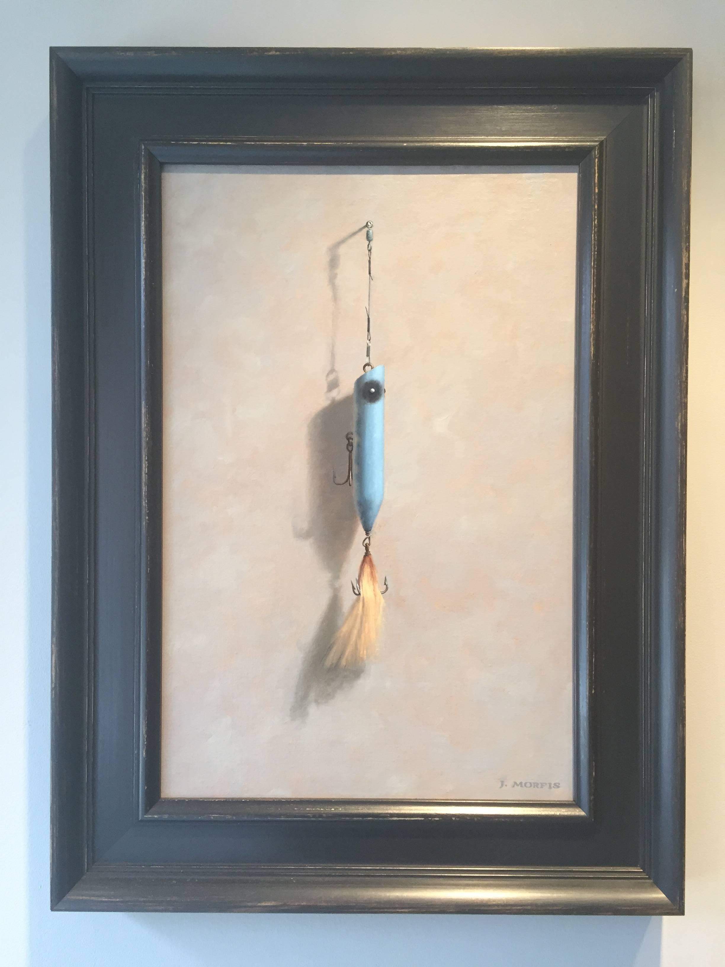 Bucktail Blue - Painting by John Morfis