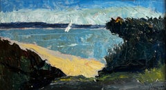 Peconic Ave, Shelter Island Oil Painting, Signed, 14x21 Framed