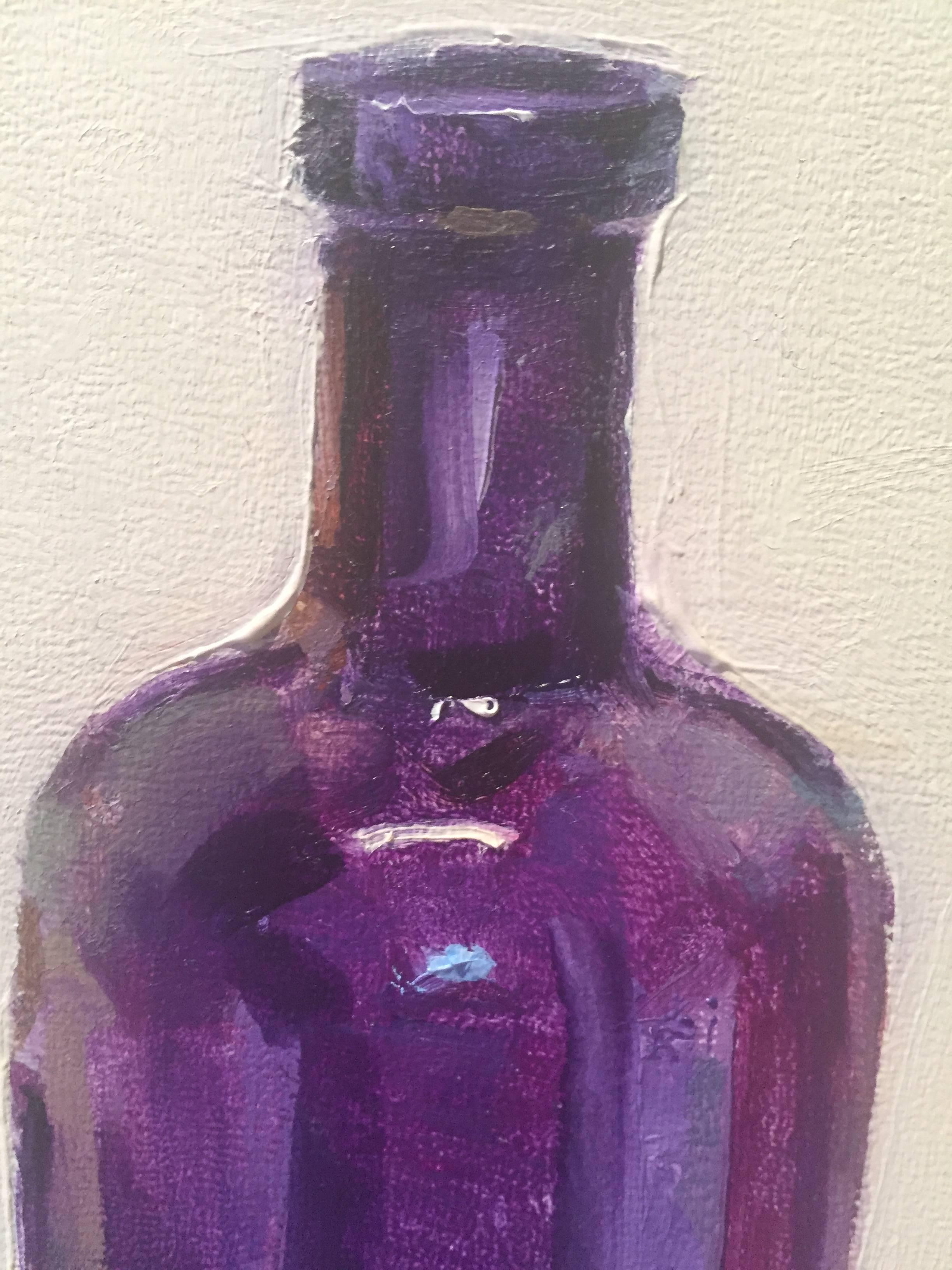 Ink Well Red - American Realist Painting by Beth Rundquist
