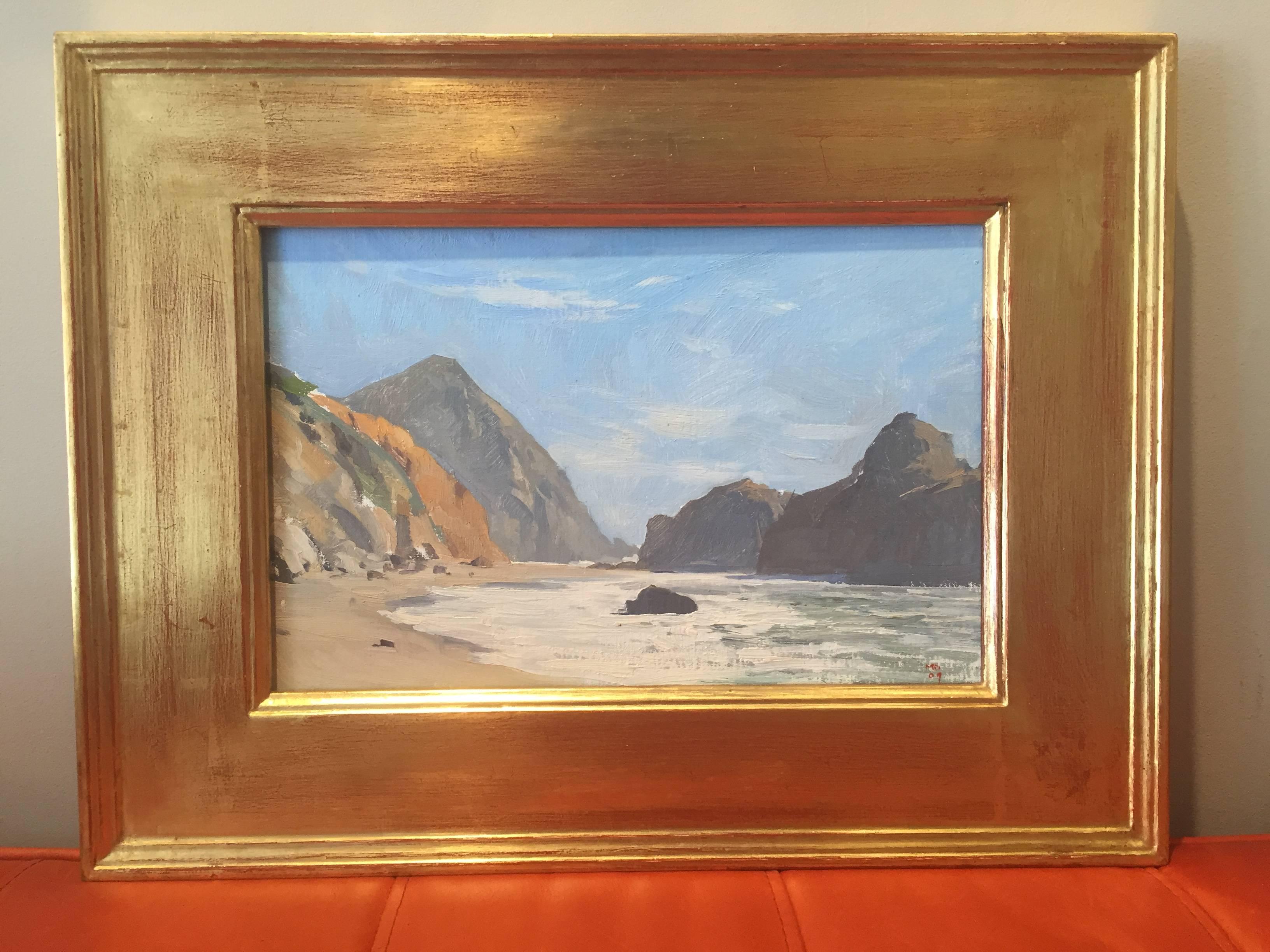 Pfeiffer Beach - American Impressionist Painting by Marc Dalessio