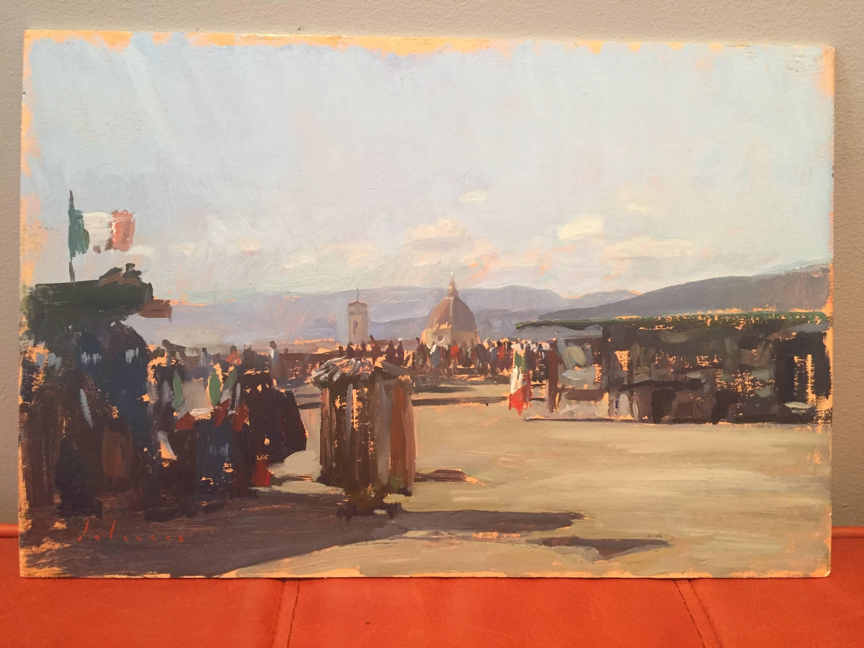 Piazzale Michelangelo - Painting by Marc Dalessio