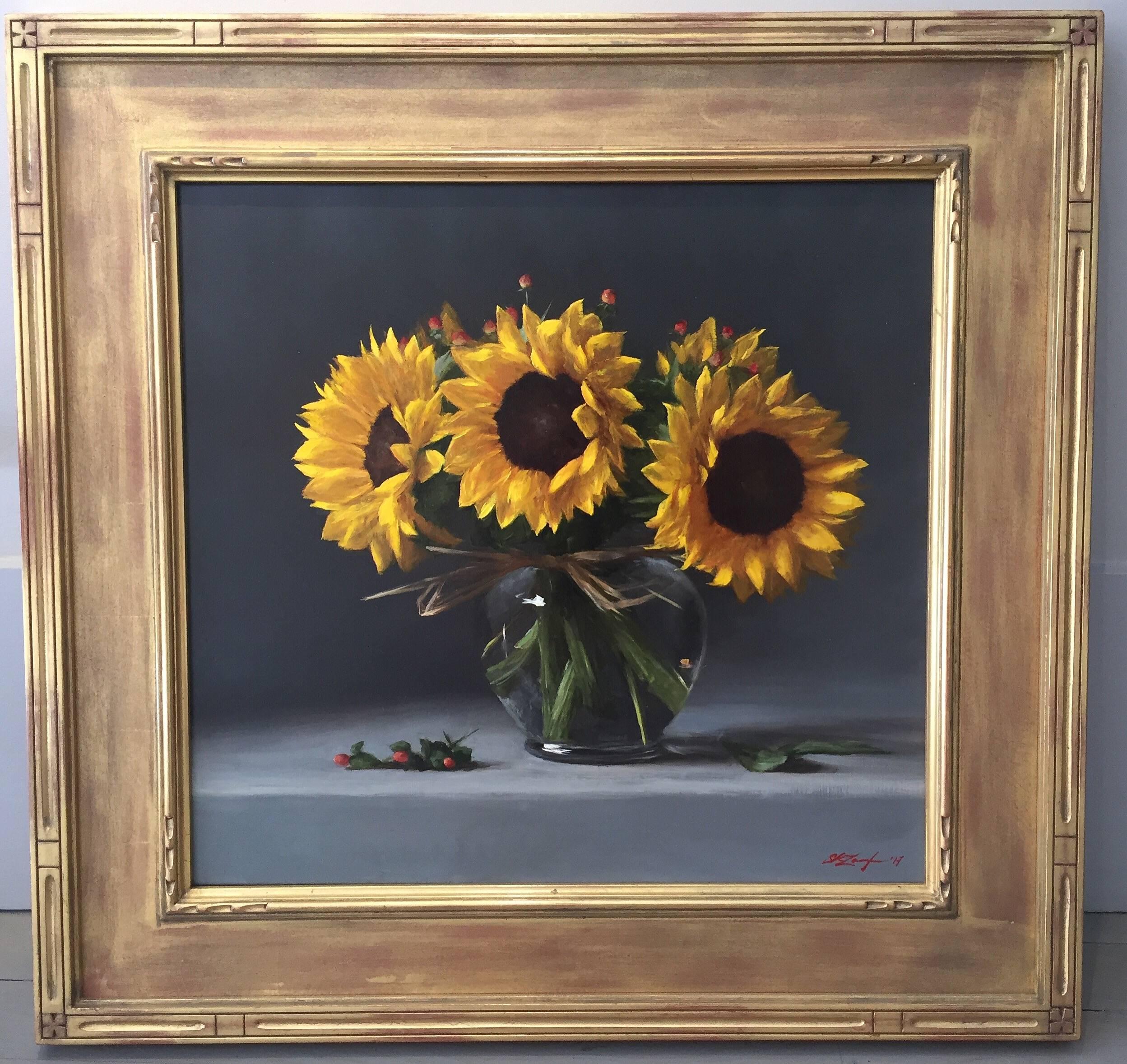 Sunflowers - Painting by Sarah Lamb