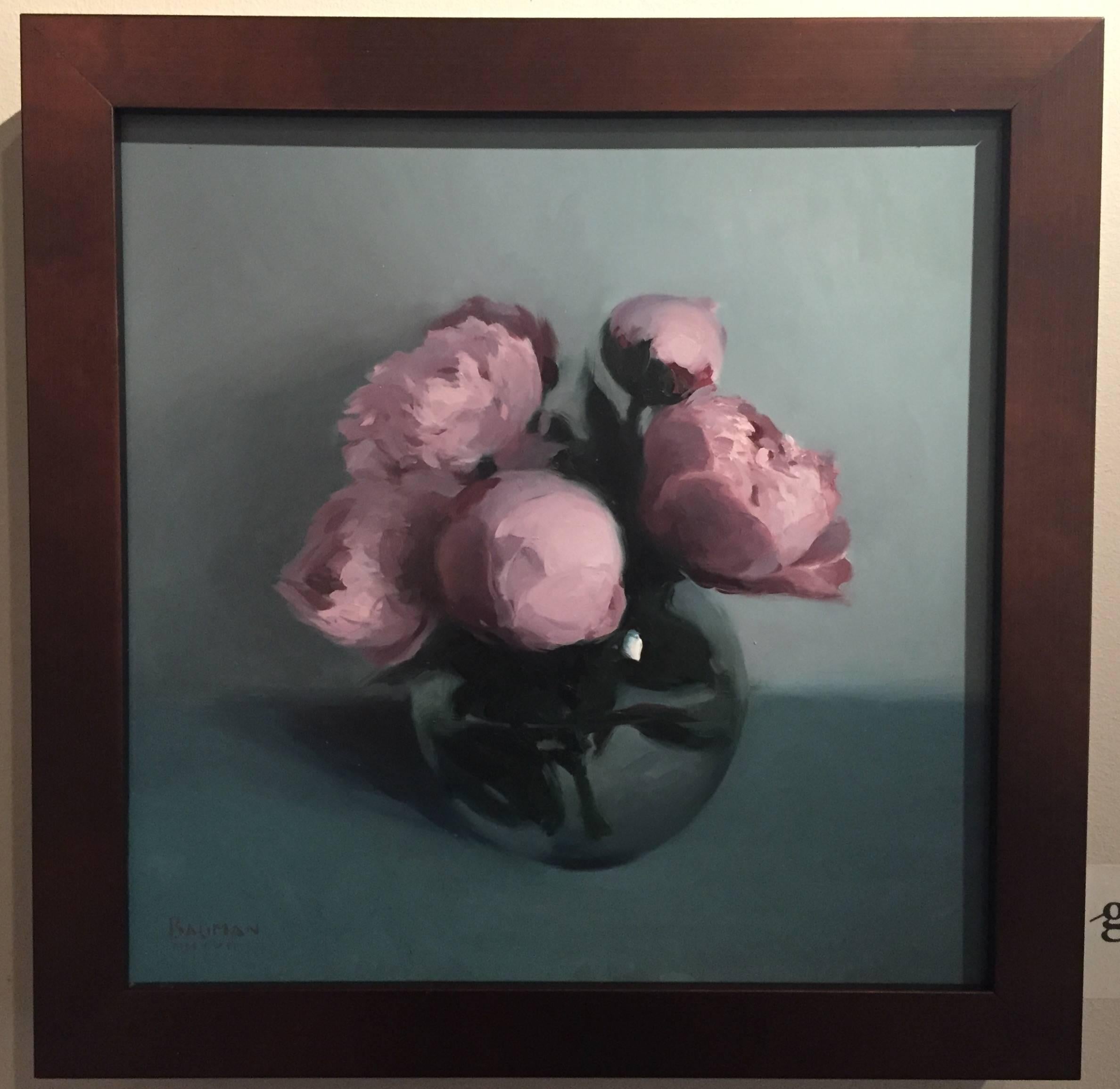 Peonies - Painting by Stephen Bauman