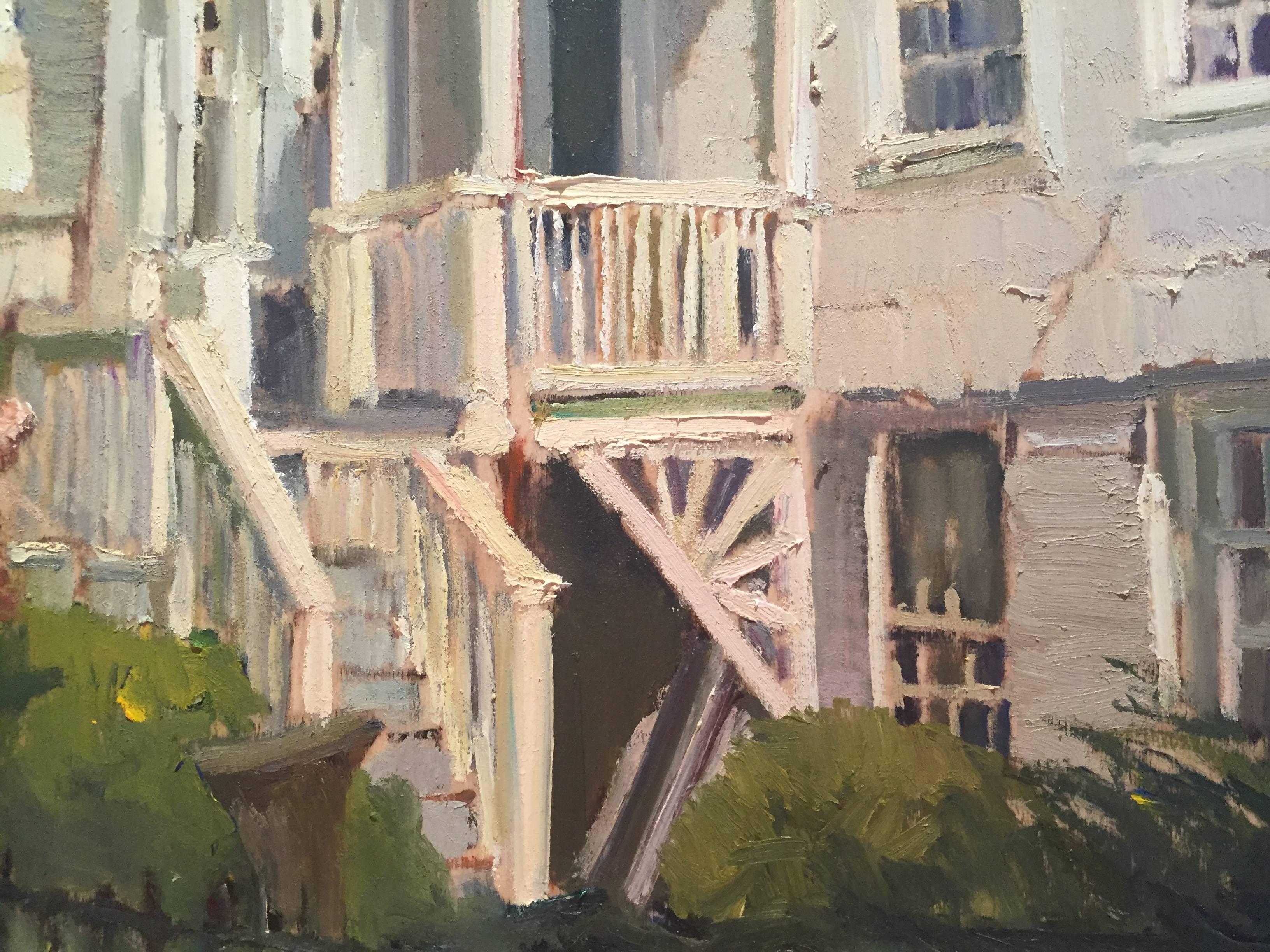 Latham House - American Impressionist Painting by Maryann Lucas