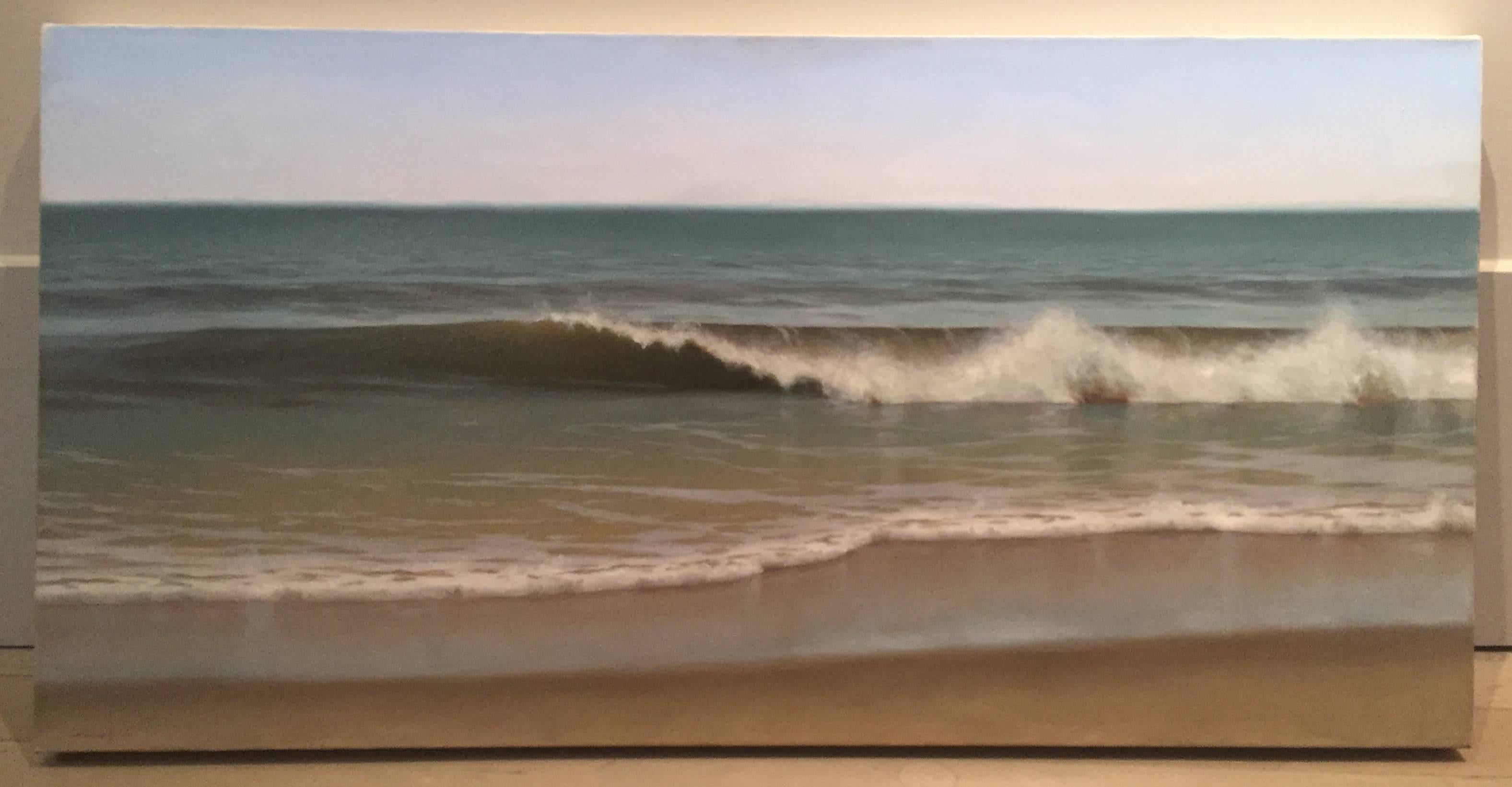 Wave, Reflections - Painting by Edward Minoff