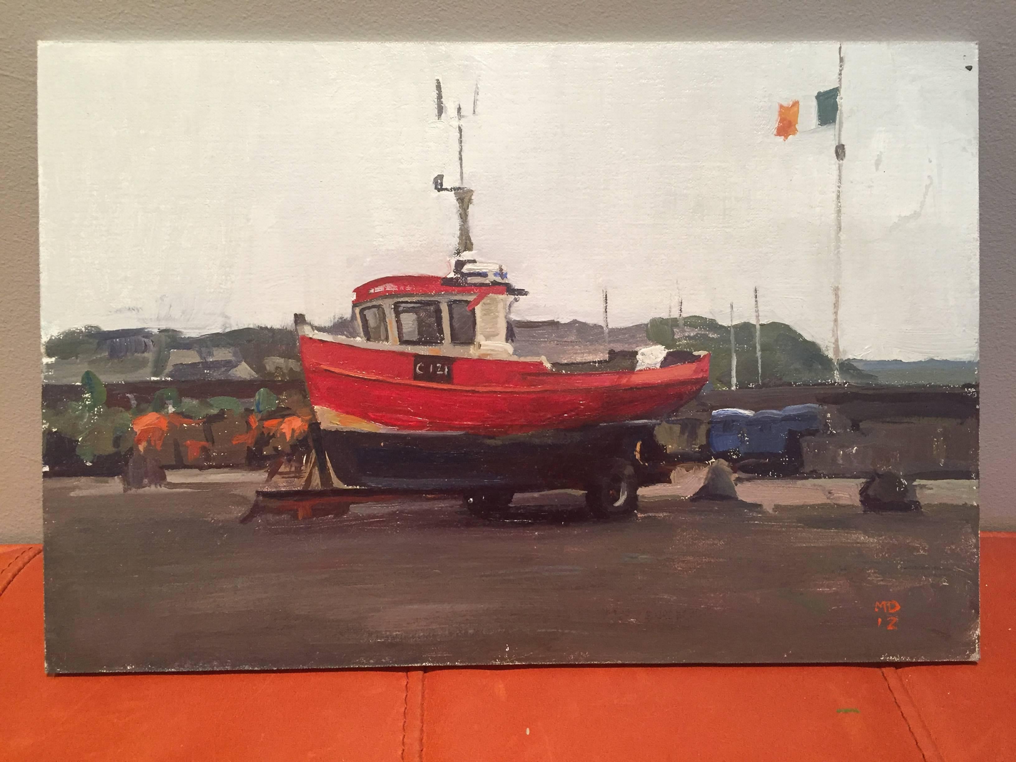 The Parking Lot at Kilmore Quay - Painting by Marc Dalessio