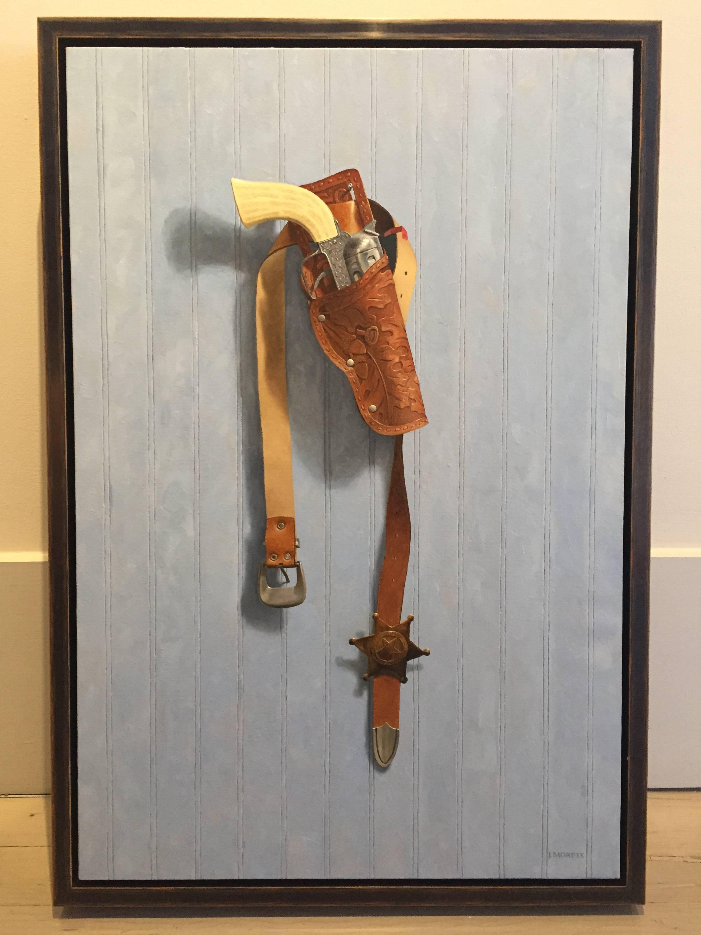 Toy Texas Ranger - Painting by John Morfis