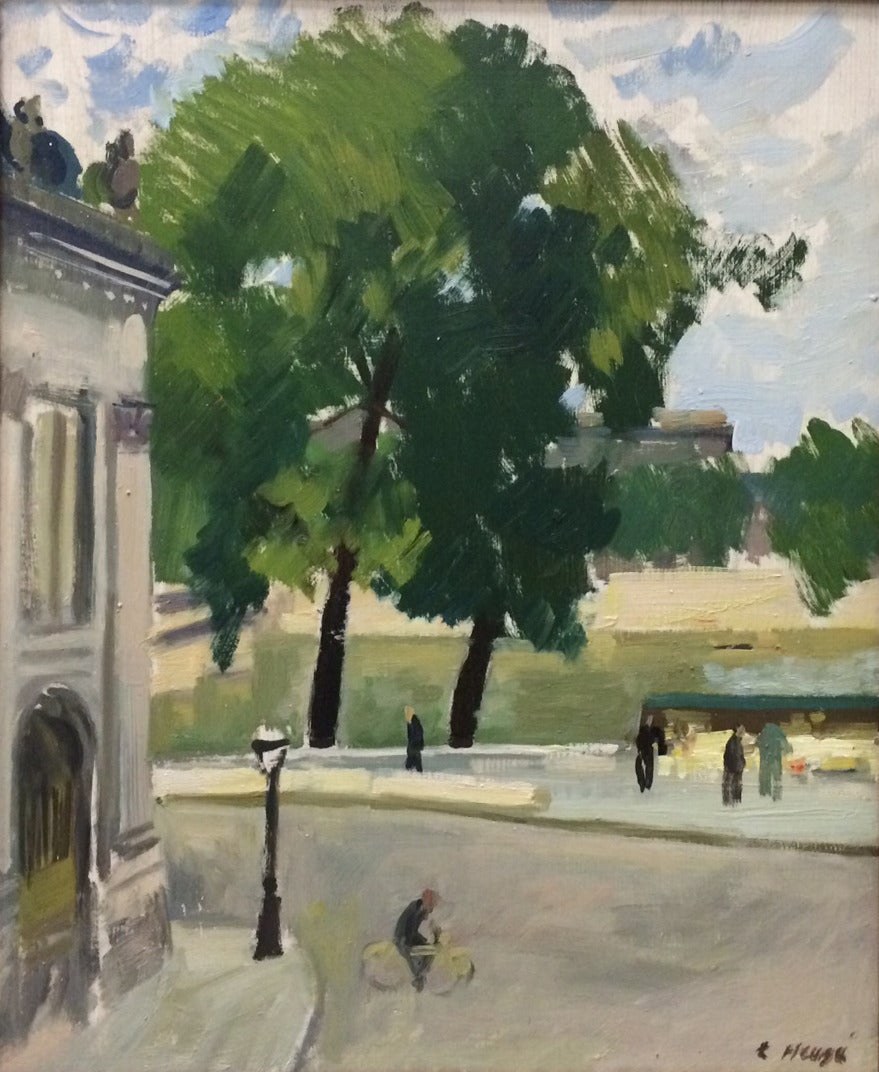 Edmond Heuze Landscape Painting - La Rue
