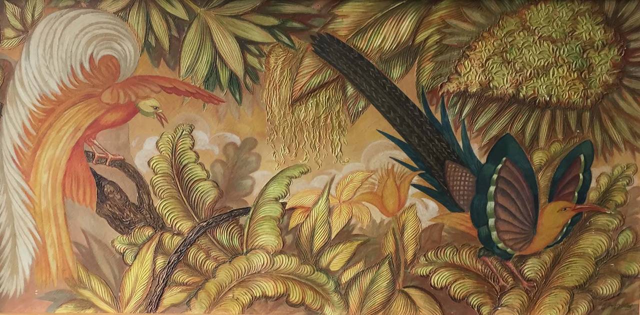 J & G Haywood Animal Painting - Tropical Birds