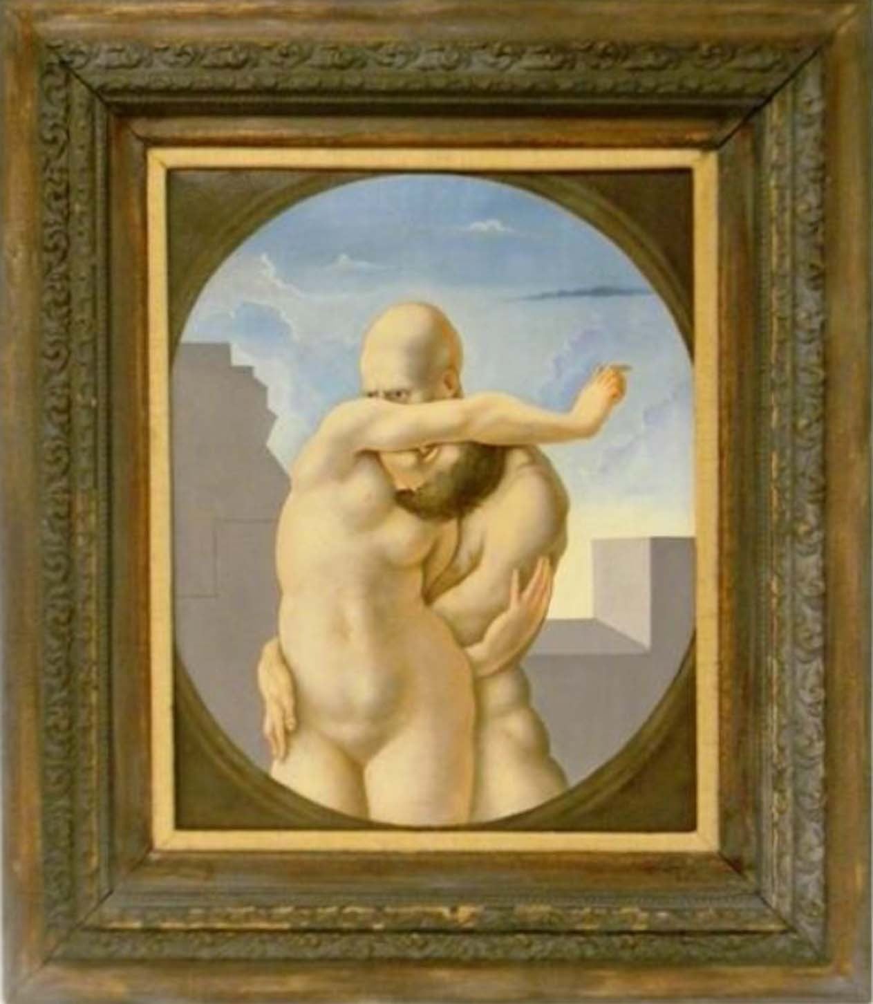 Embrace - Painting by Garfield Hunter Jones